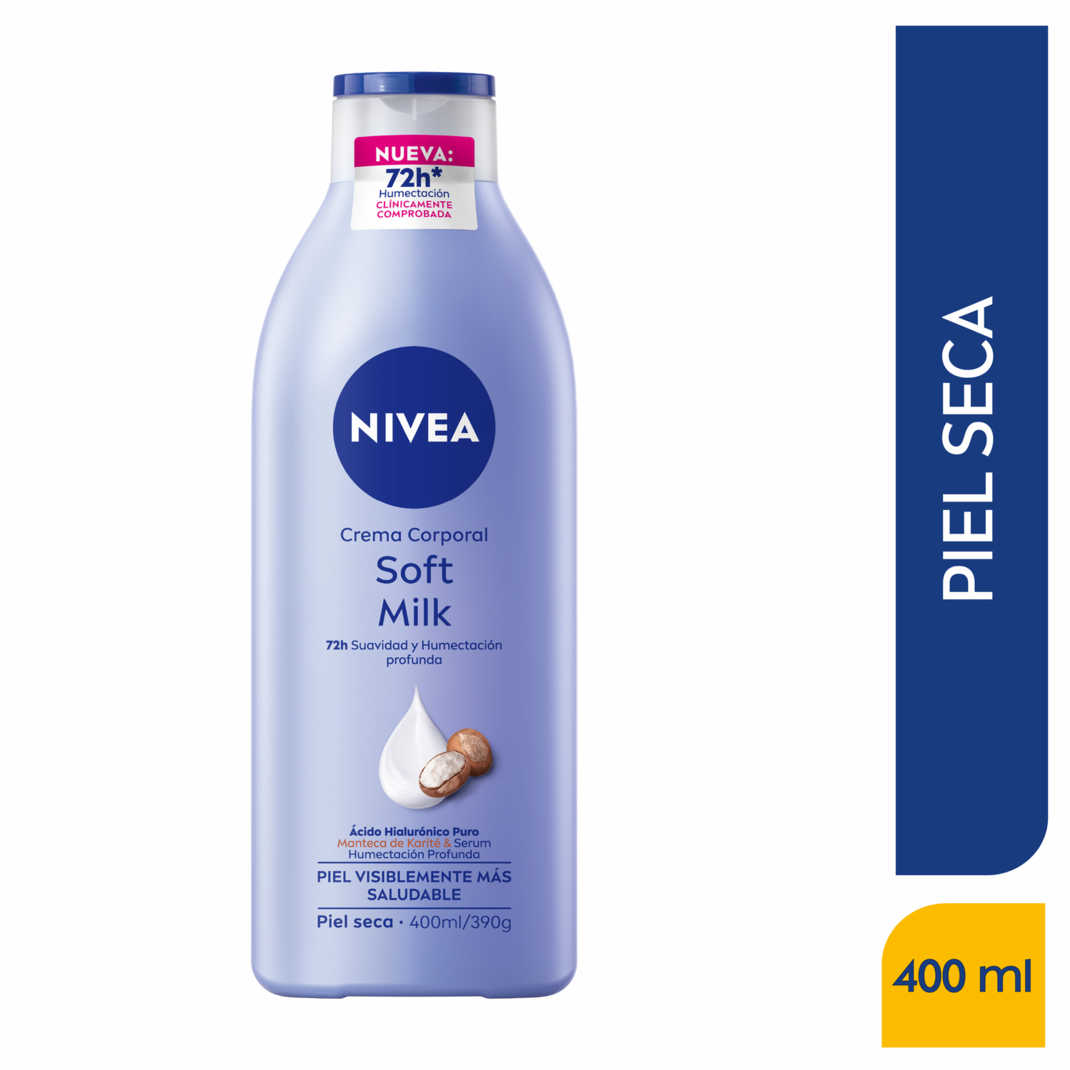 Crema Corporal Soft Milk Piel Seca NIVEA 400 Ml