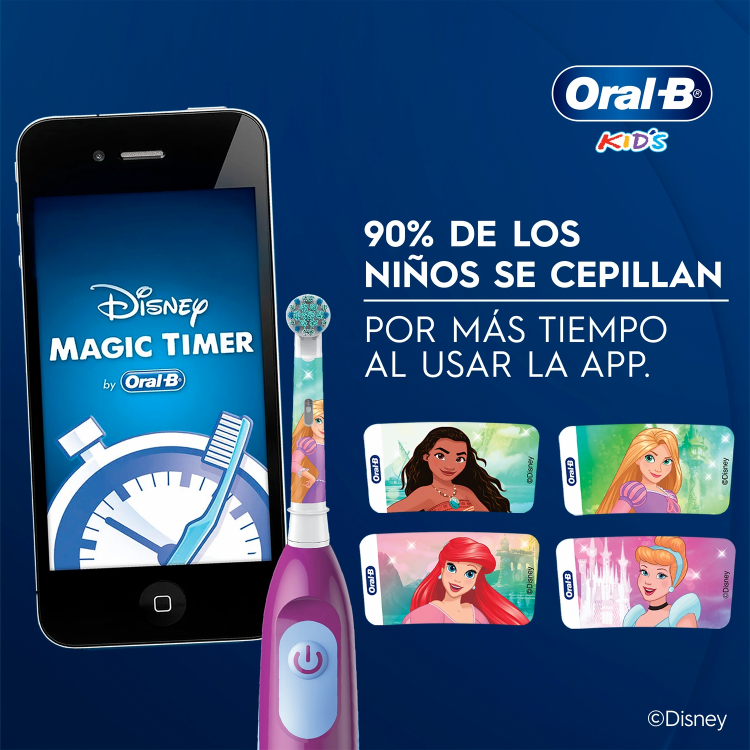 Cepillo Dental Infantil Eléctrico Disney Cars Con Cabezal Redondo ORAL-B Unidad