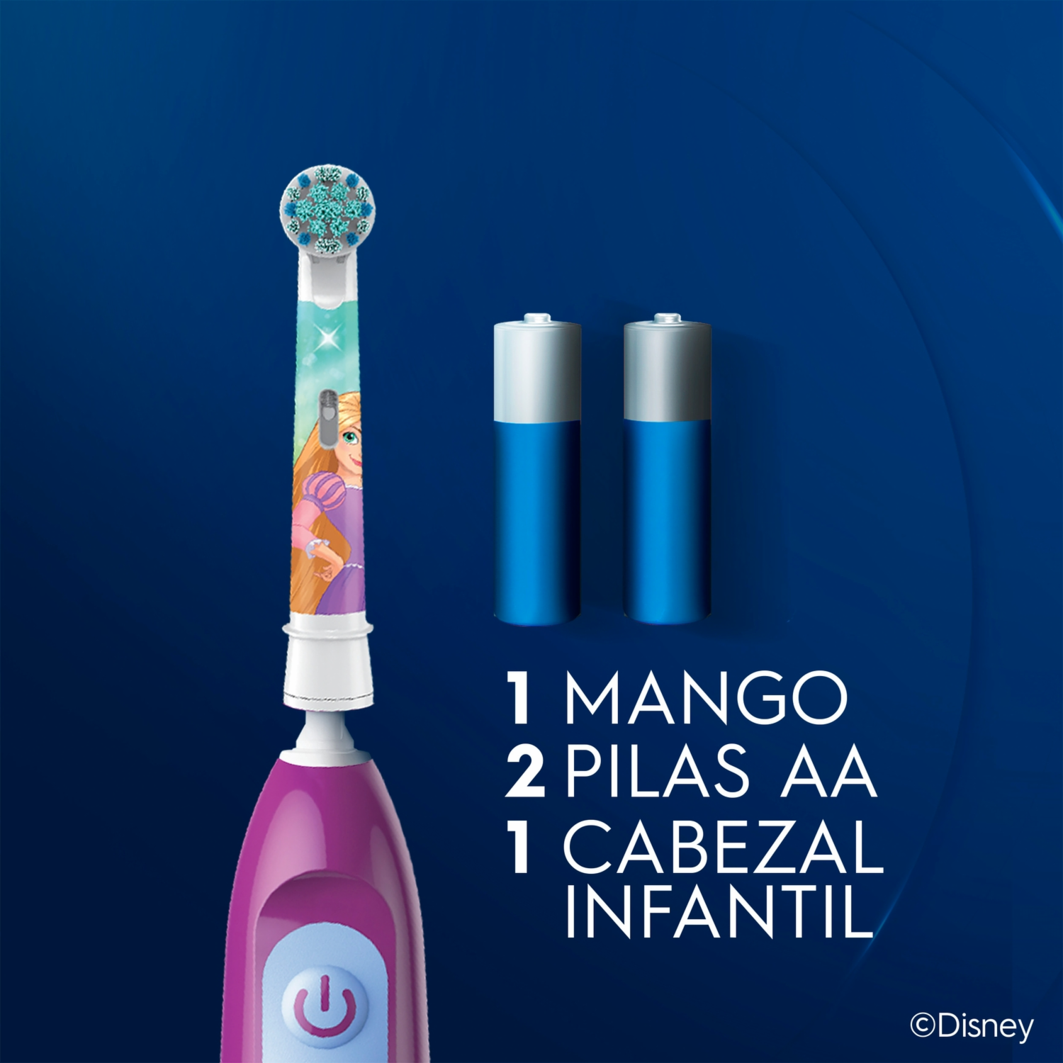 Cepillo Dental Infantil Eléctrico Disney Cars Con Cabezal Redondo ORAL-B Unidad