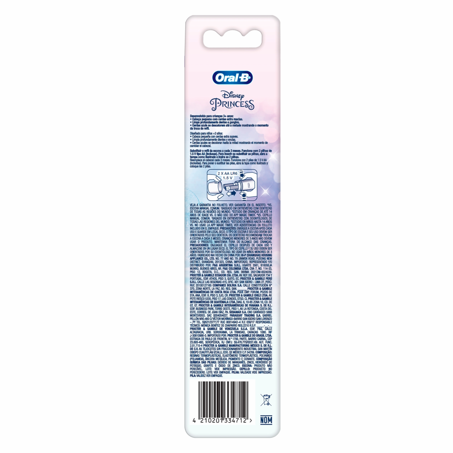 Cepillo Dental Infantil Eléctrico Disney Cars Con Cabezal Redondo ORAL-B Unidad