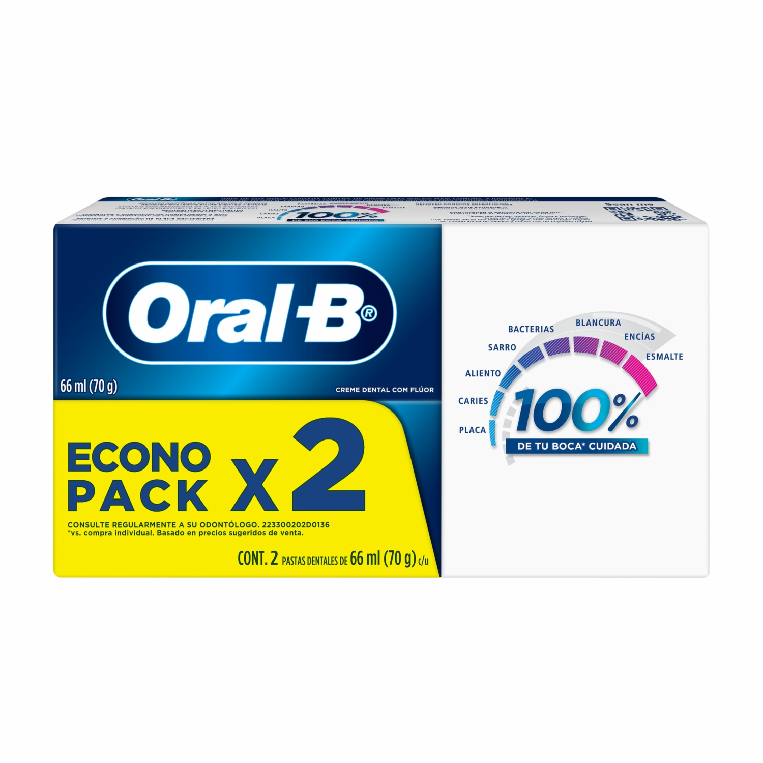 Pasta Dental Pro Salud Advanced Econopack ORAL-B 2 X 66 Ml