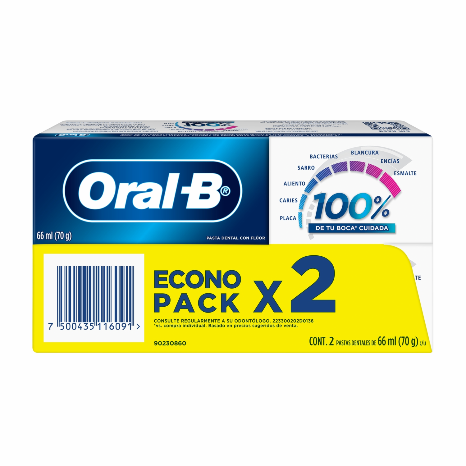 Pasta Dental Pro Salud Advanced Econopack ORAL-B 2 X 66 Ml