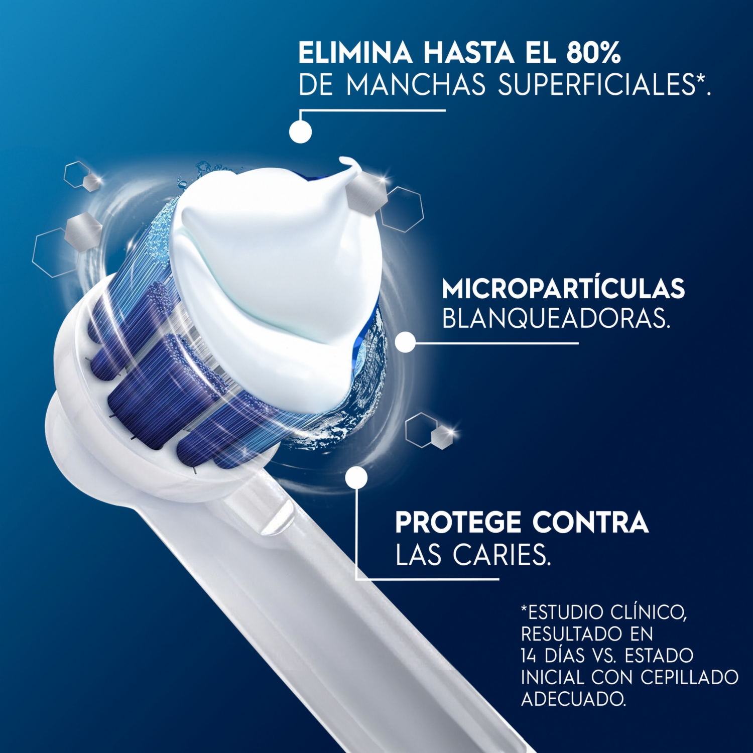 Pasta Dental 3D White Brilliant Fresh Micropartículas Blanqueadoras ORAL-B 134 Ml