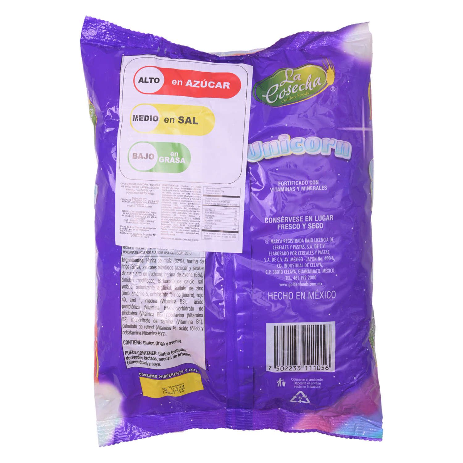 Cereal De Maíz Bolitas Dulce LA COSECHA 400 G