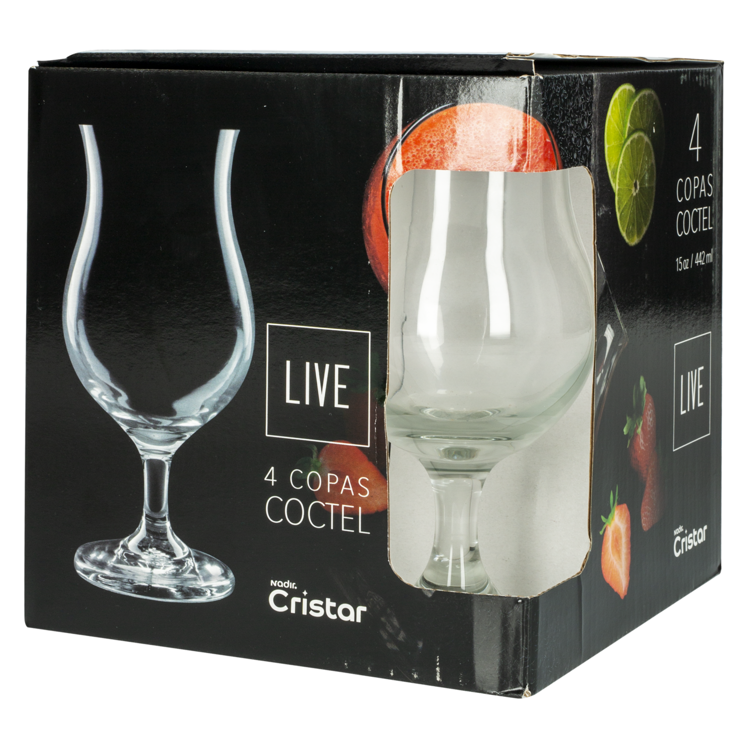 Set De Copas Cervecera Praga 4  Piezas CRISTAR 5471EL4LIV