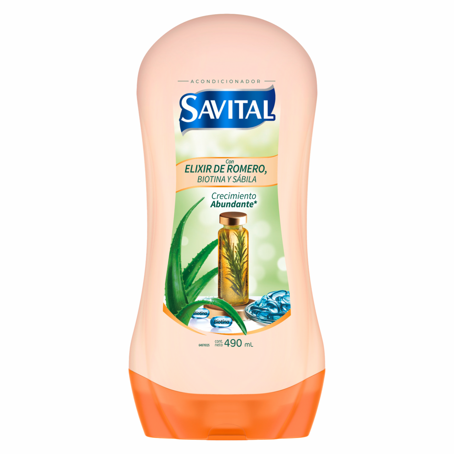 Acondicionador De Cabello Elixir De Romero Crecimiento Abundante SAVITAL 490 Ml