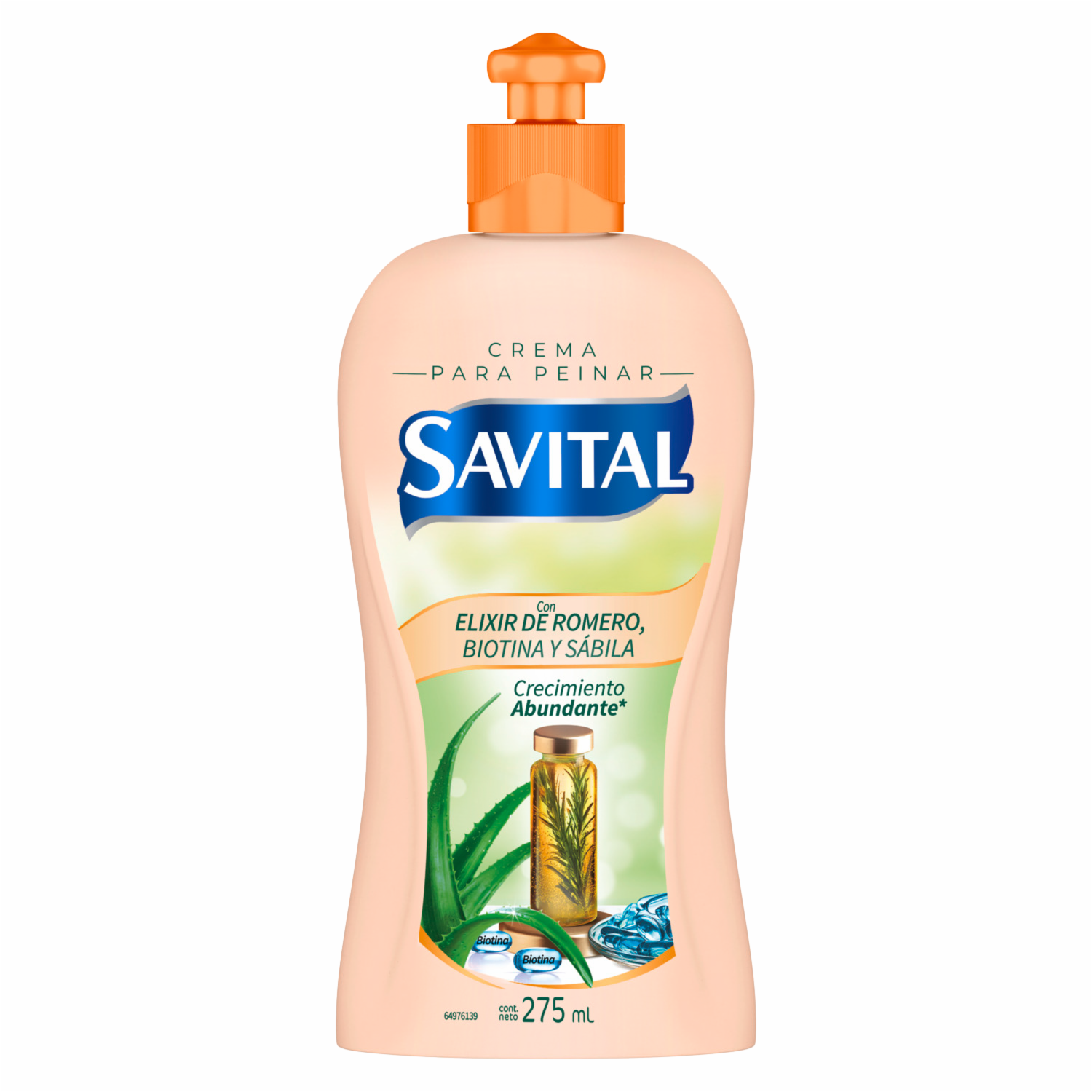 Crema Para Peinar Elixir De Romero Crecimiento Abundante SAVITAL 275 Ml