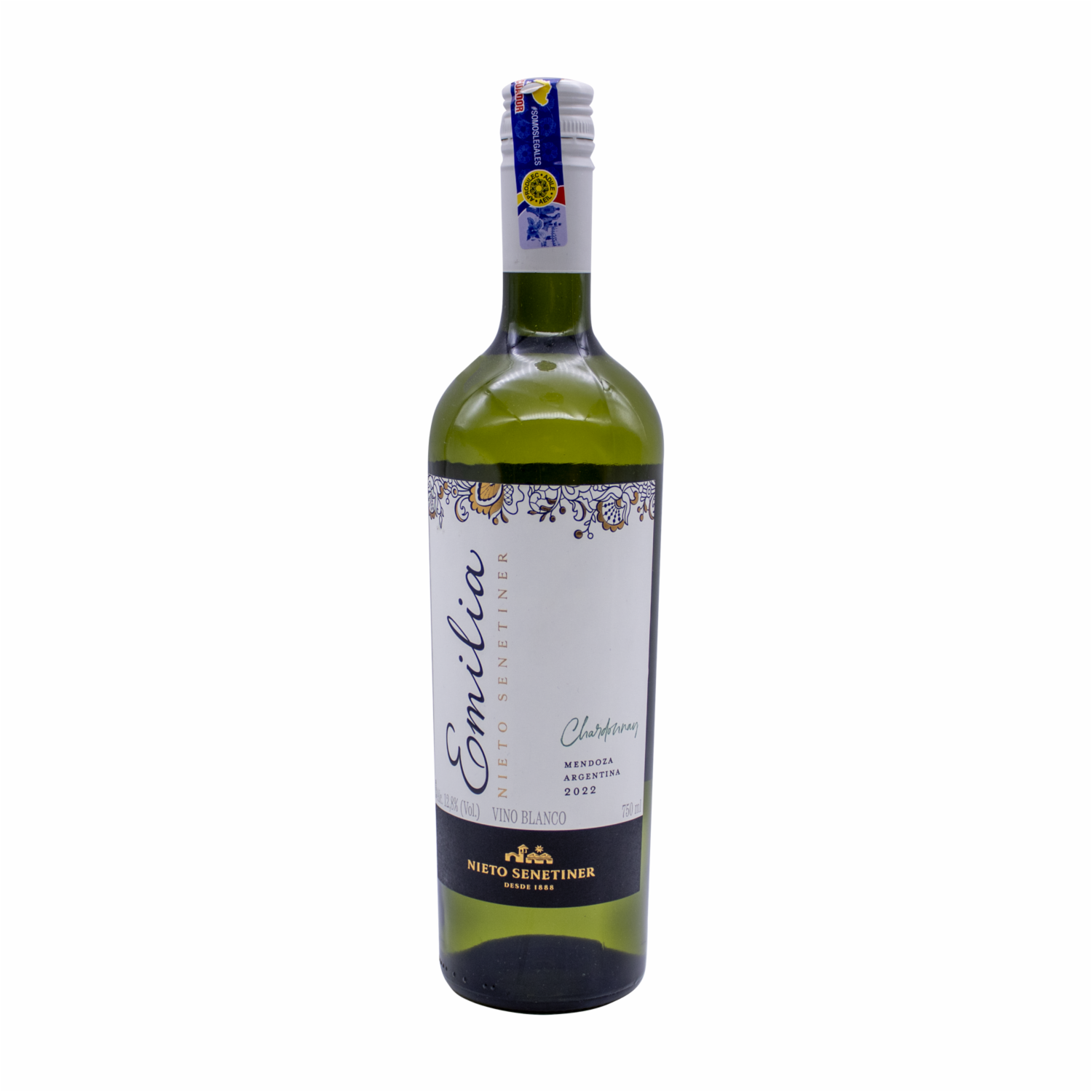 Vino Blanco Chardonnay Viognier EMILIA 750 Ml
