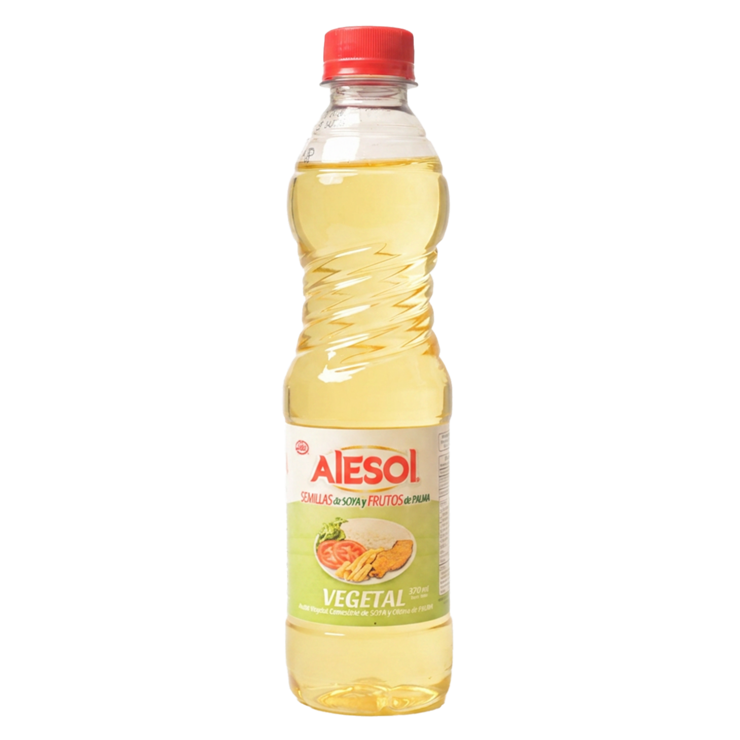 Aceite Comestible Vegetal De Soya Y Oleína De Palma ALESOL 370 Ml