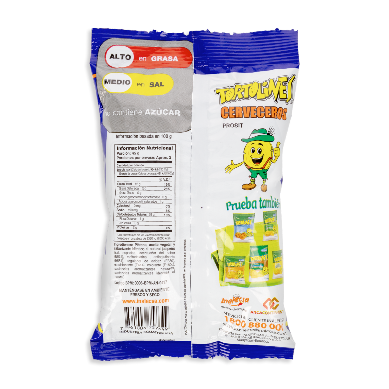 Chifles Cerveceros TORTOLINES 150 G