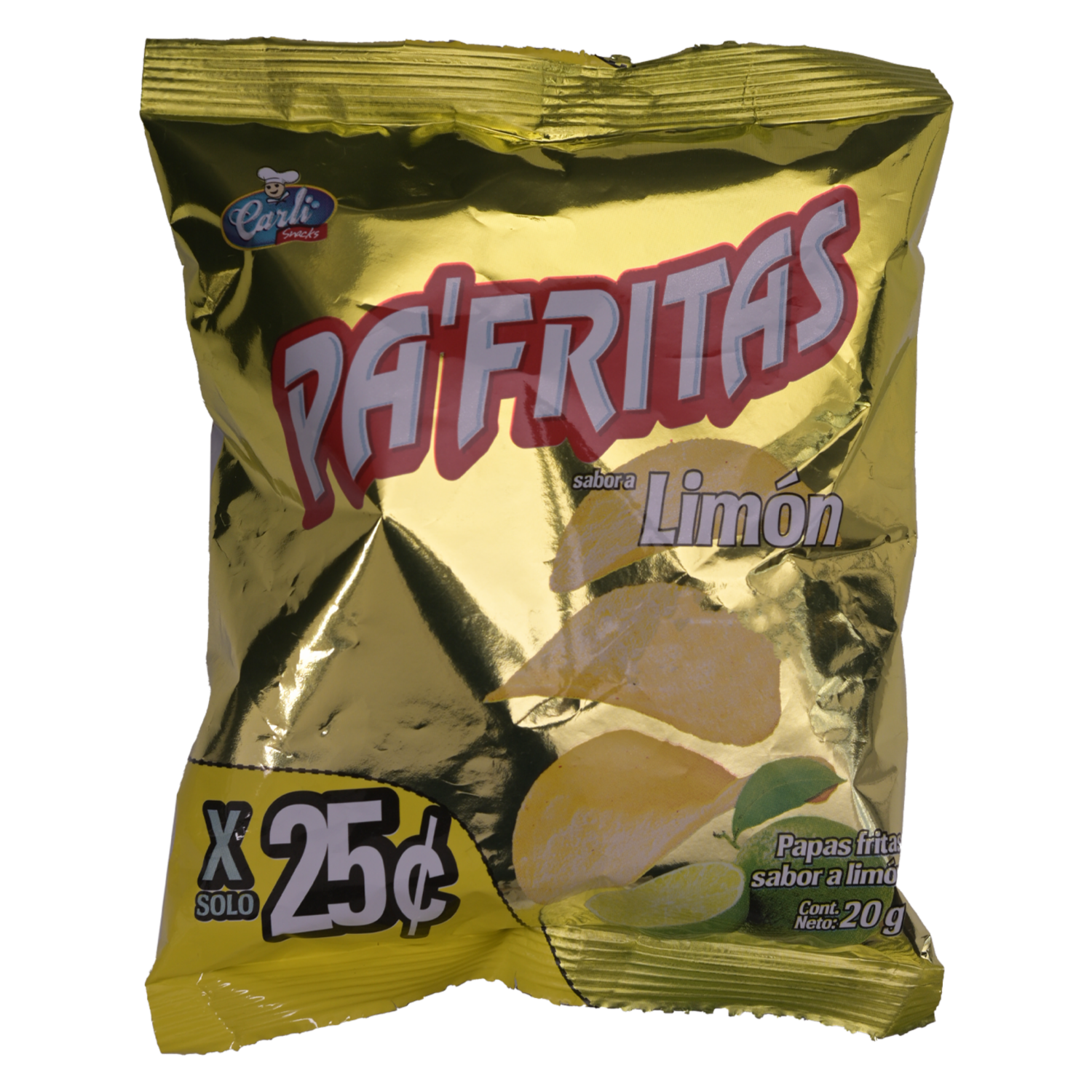 Papas Fritas Sabor A Limón PA’FRITAS 20 G