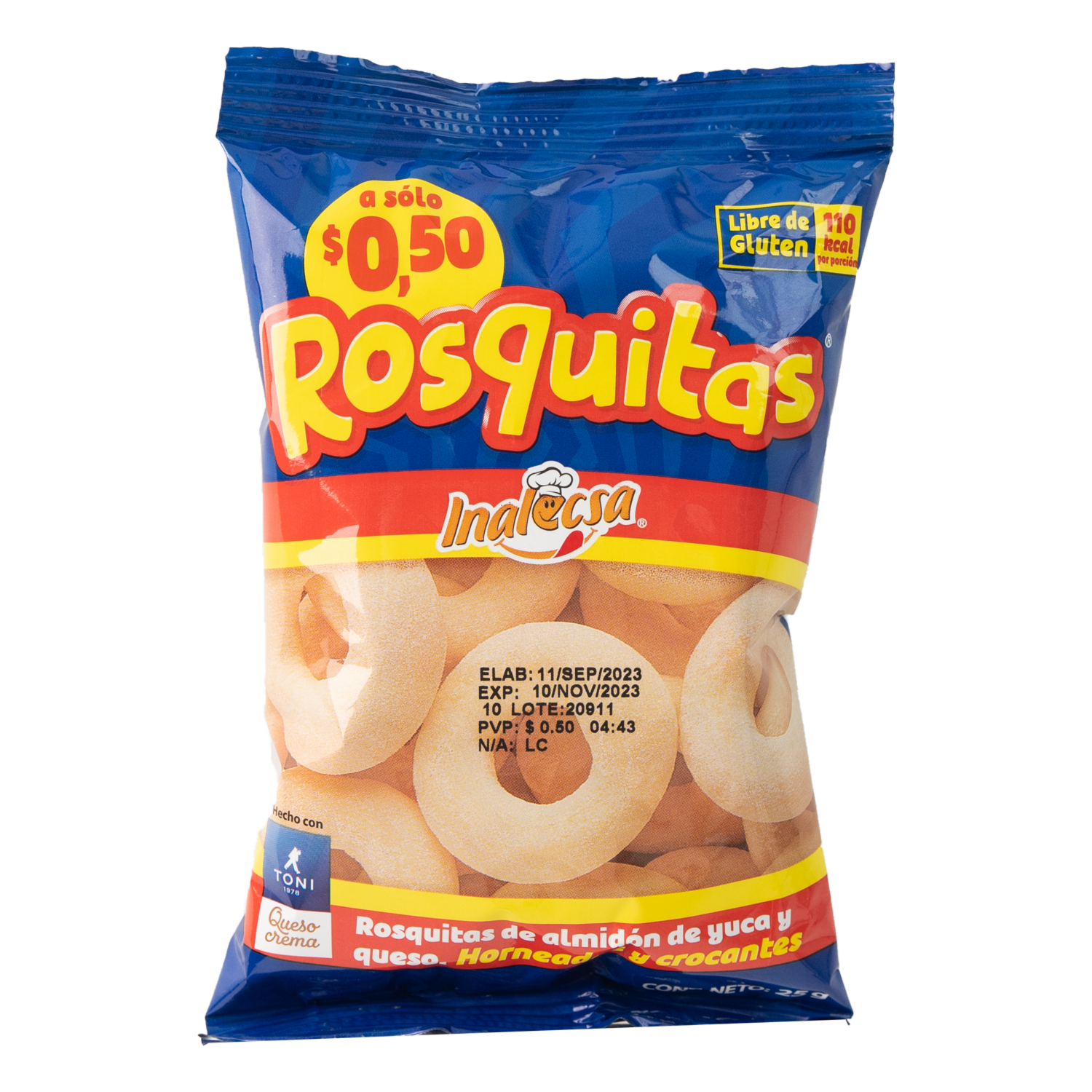 Bocaditos Yuca Con Queso ROSQUITAS 25 G