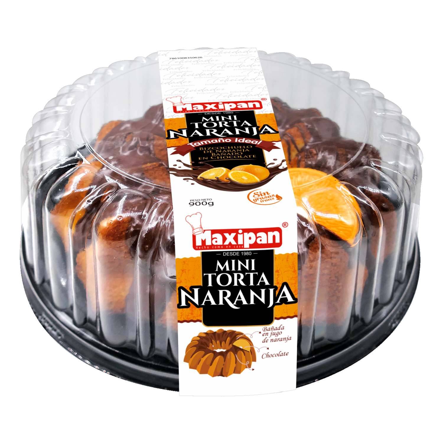 Mini Torta De Naranja MAXIPAN 900 G