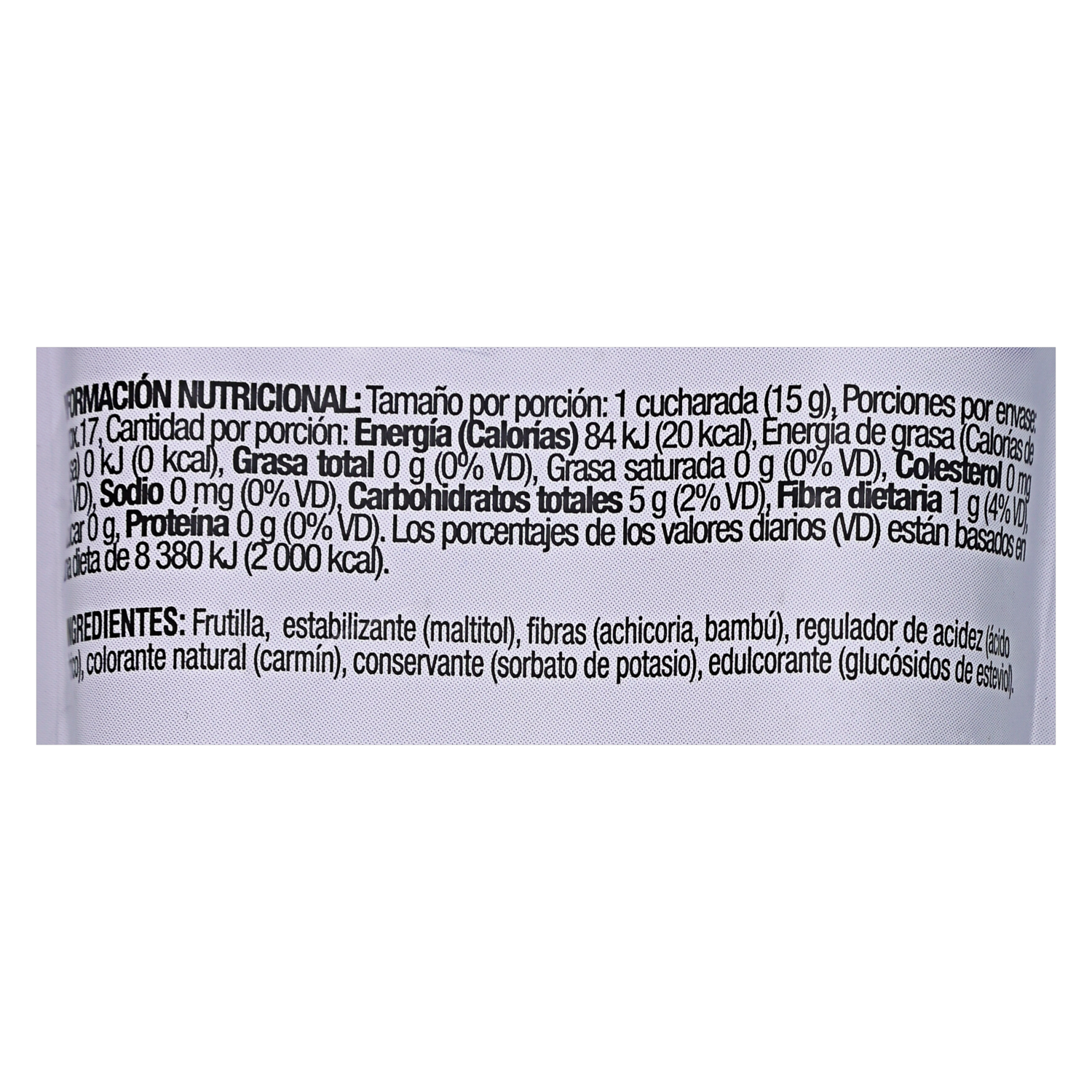 Mermelada De Frutilla Sin Azúcar GUSTADINA 250 G