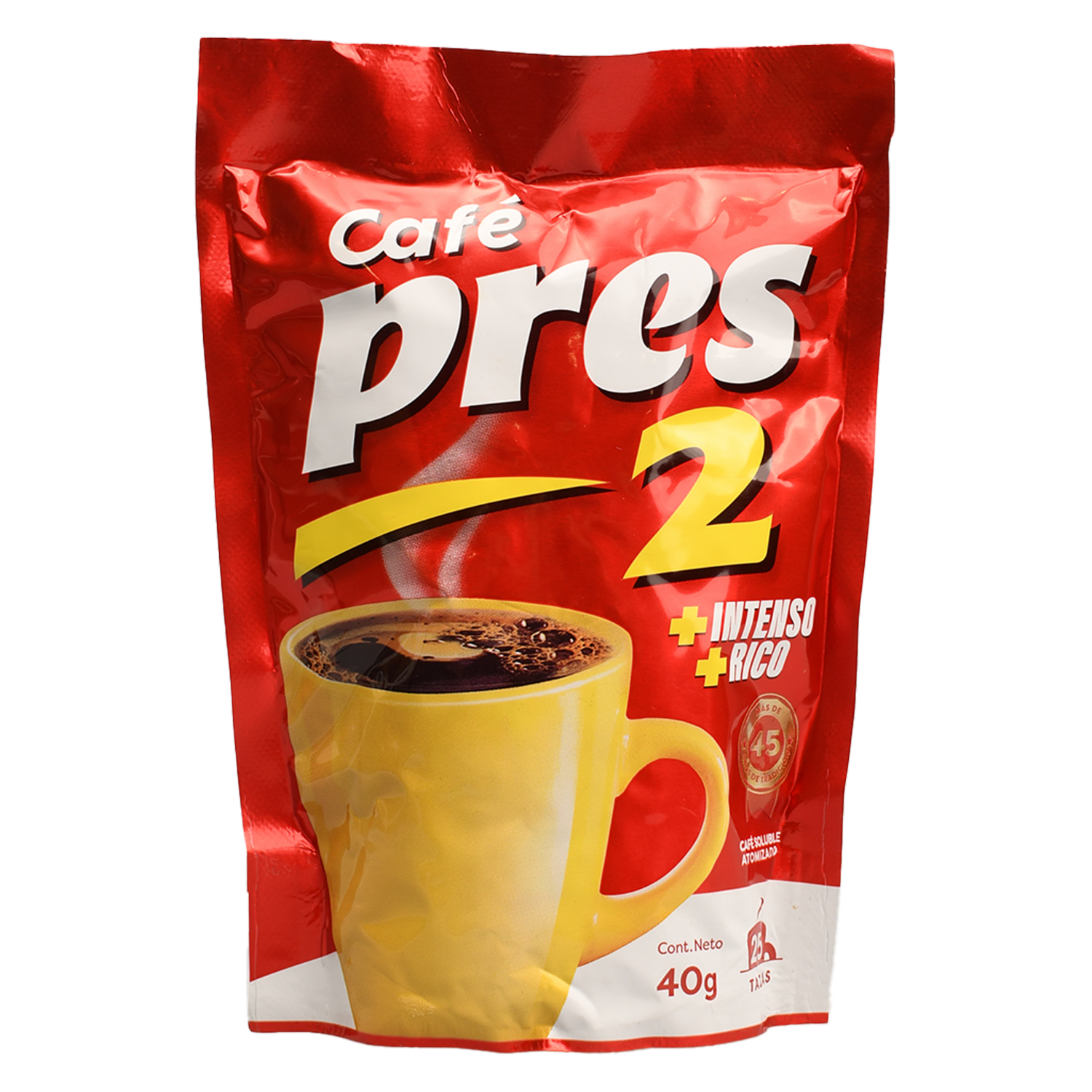 Café Instantáneo Soluble PRES 2 40 G