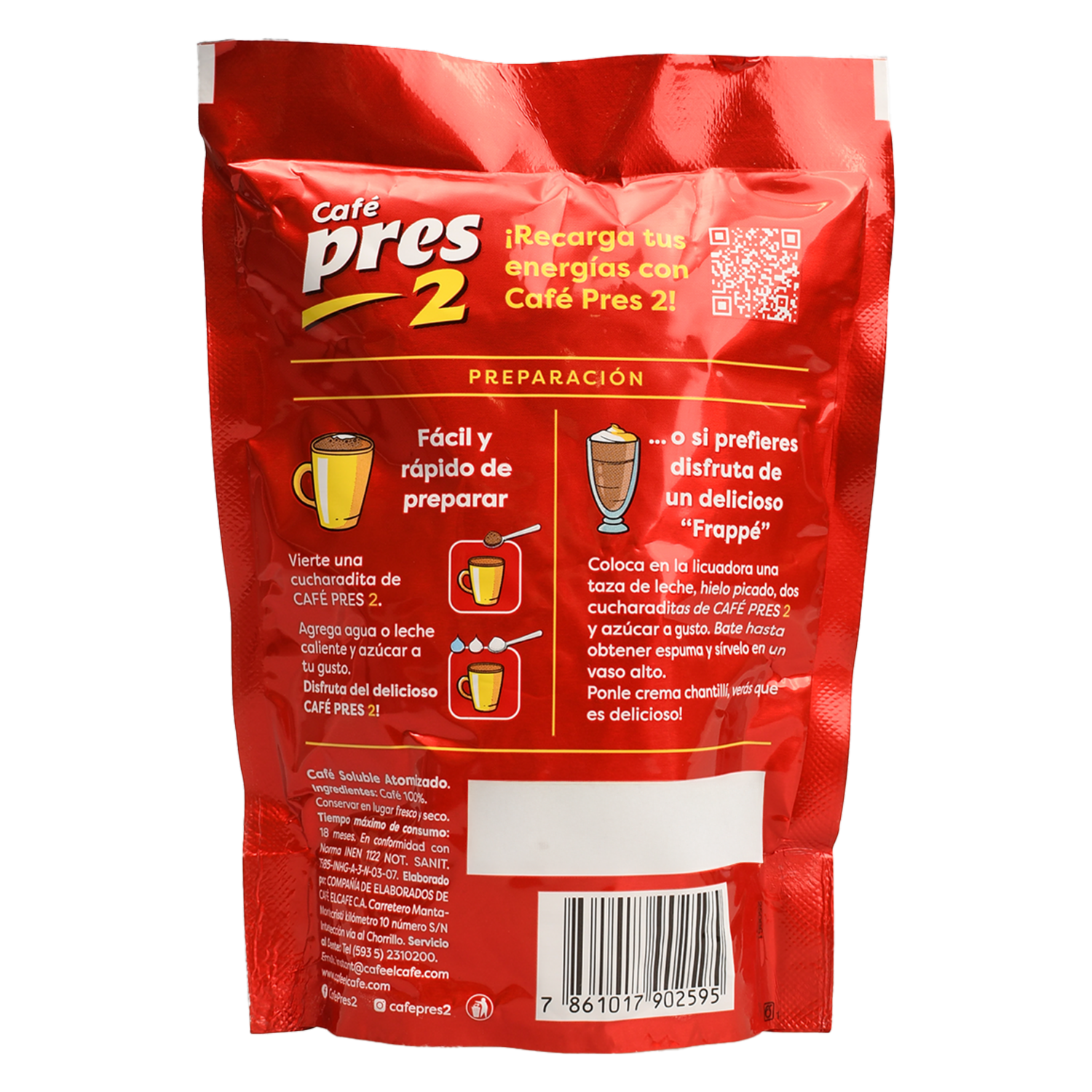 Café Instantáneo Soluble PRES 2 40 G
