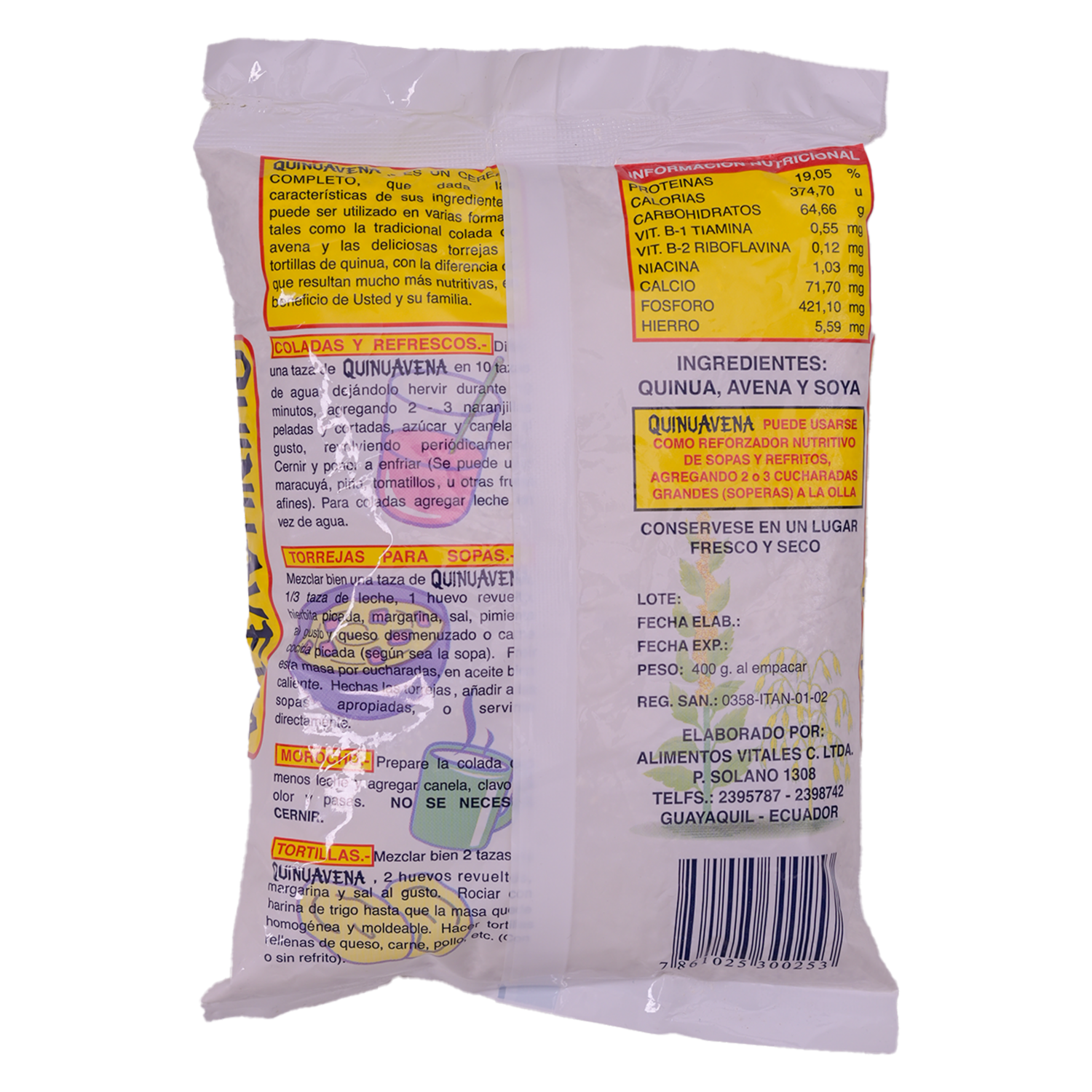 Avena Quinuavena ALVITAL 400 G