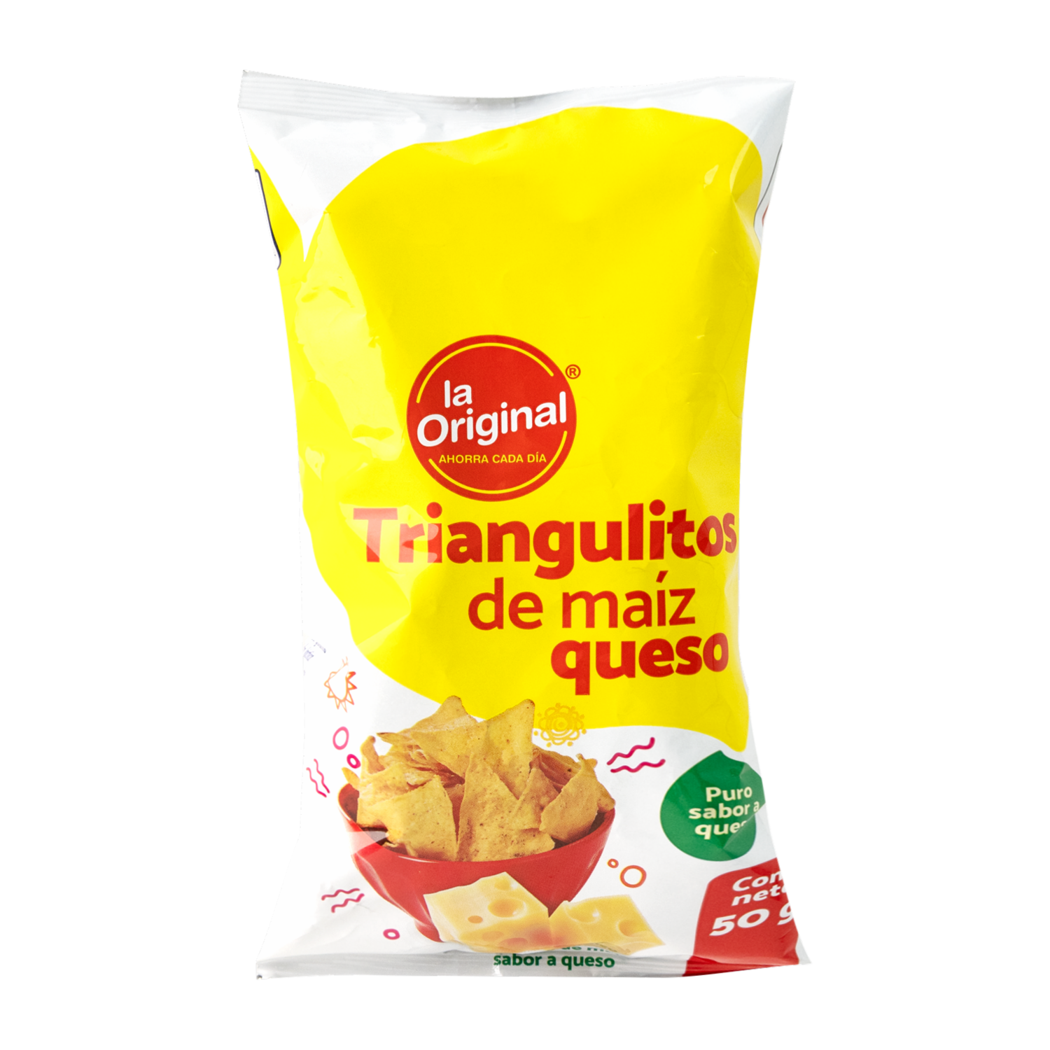 Triangulito De Maíz Sabor A Queso LA ORIGINAL 50 G
