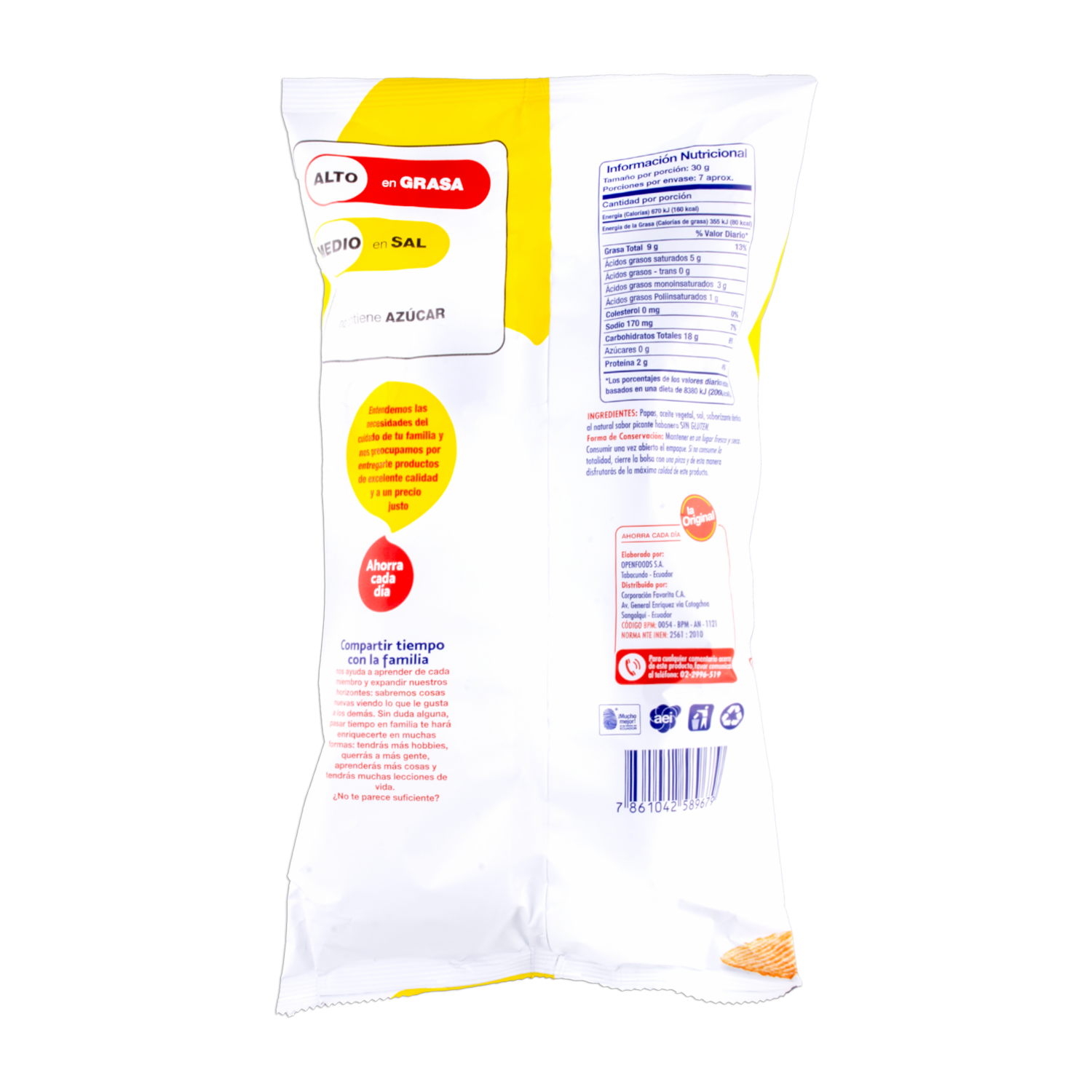 Papas Fritas Habaneras Picantes LA ORIGINAL 200 G