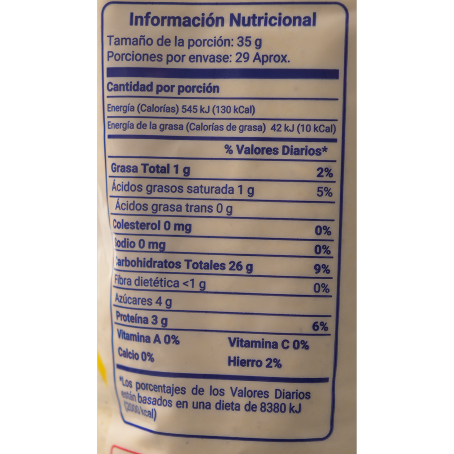 Harina De Maíz Blanco LA ORIGINAL 1 000 G