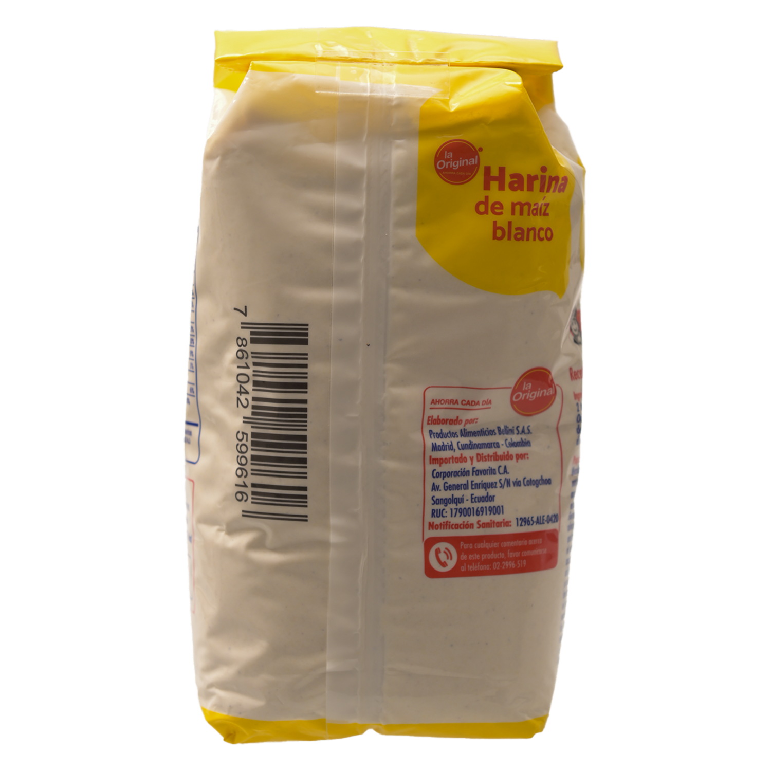 Harina De Maíz Blanco LA ORIGINAL 1 000 G