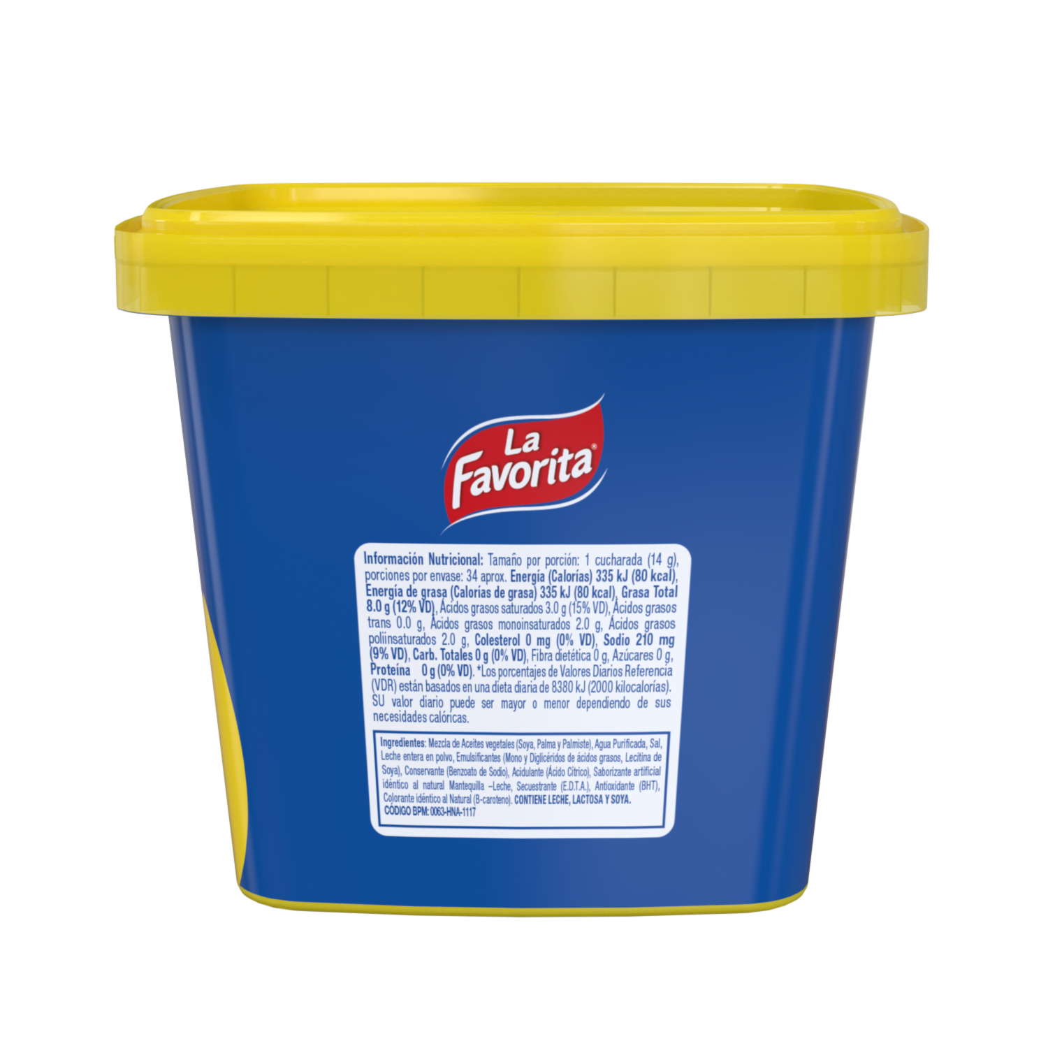 Margarina De Mesa Reducida En Grasa LA FAVORITA 470 G