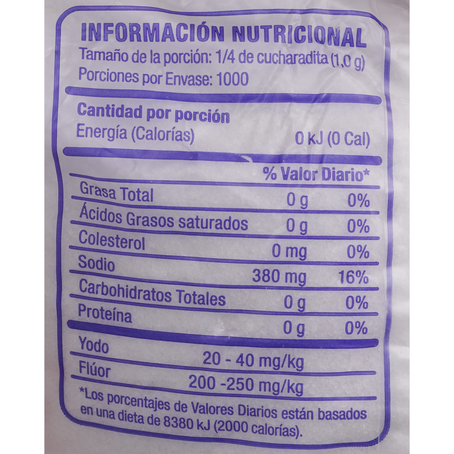 Sal Super Refinada CRIS-SAL 1000 G