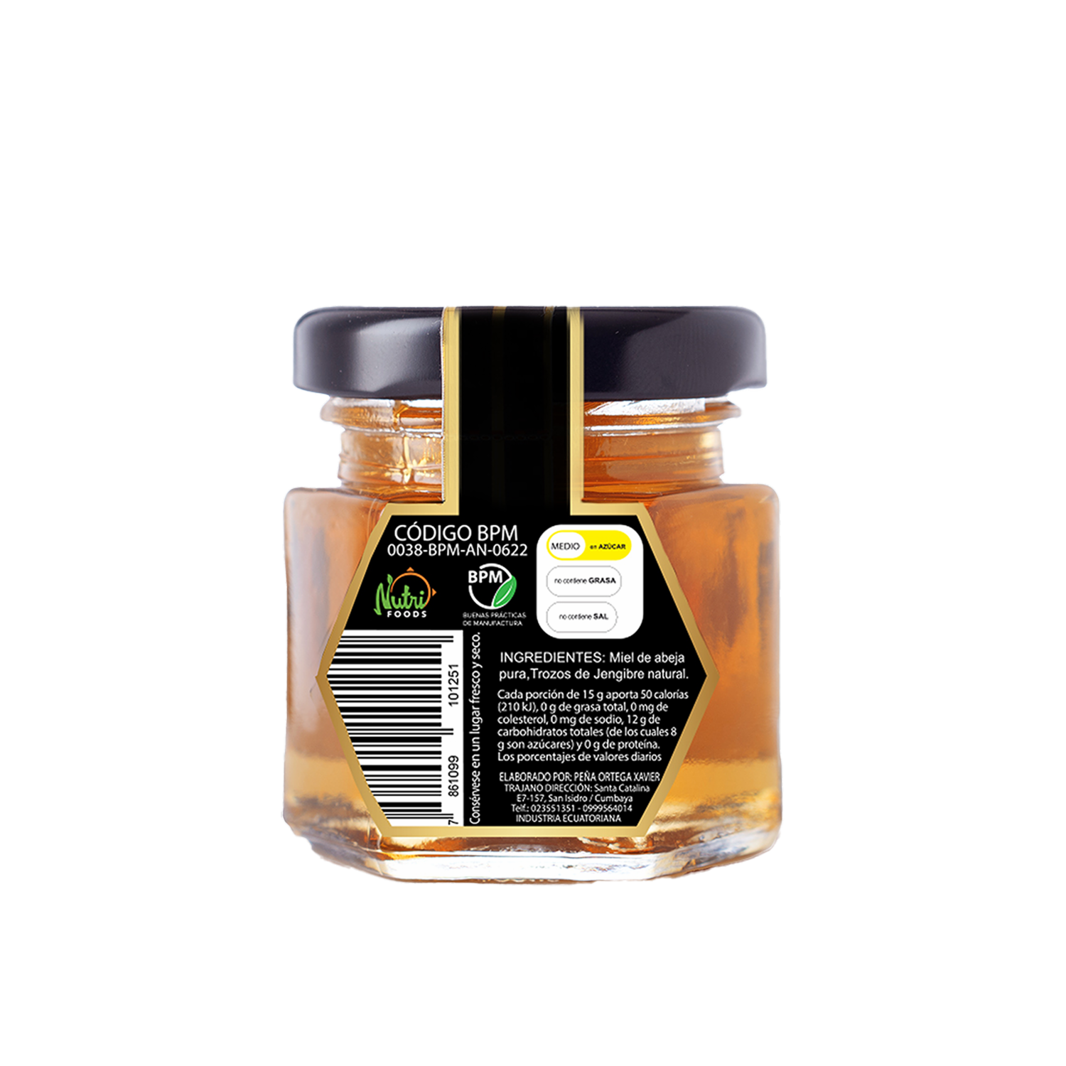 Miel De Abeja Con Jengibre NECTAR 50 G