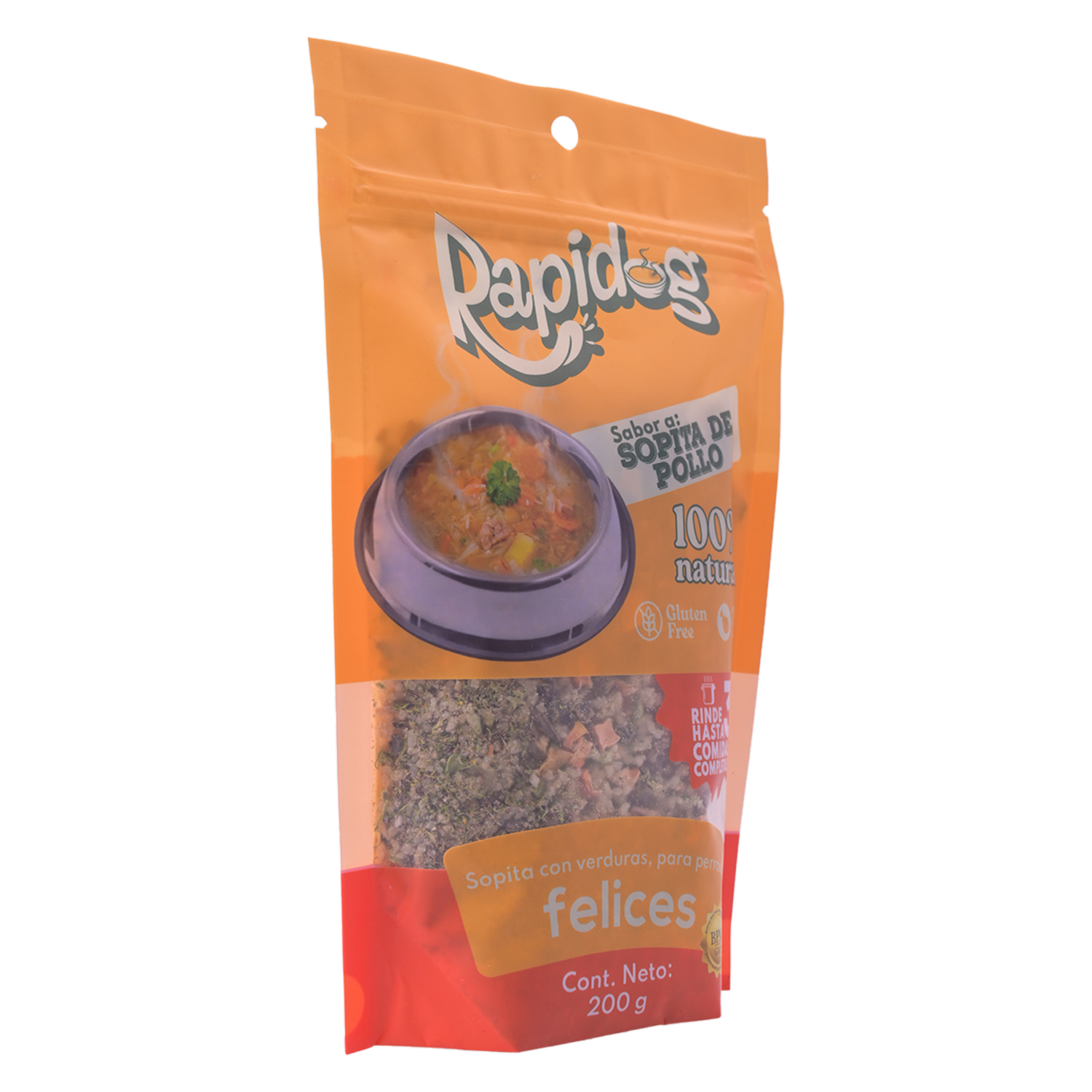 Sopa De Verduras Para Perros Sabor A Pollo RAPIDOG 200 G