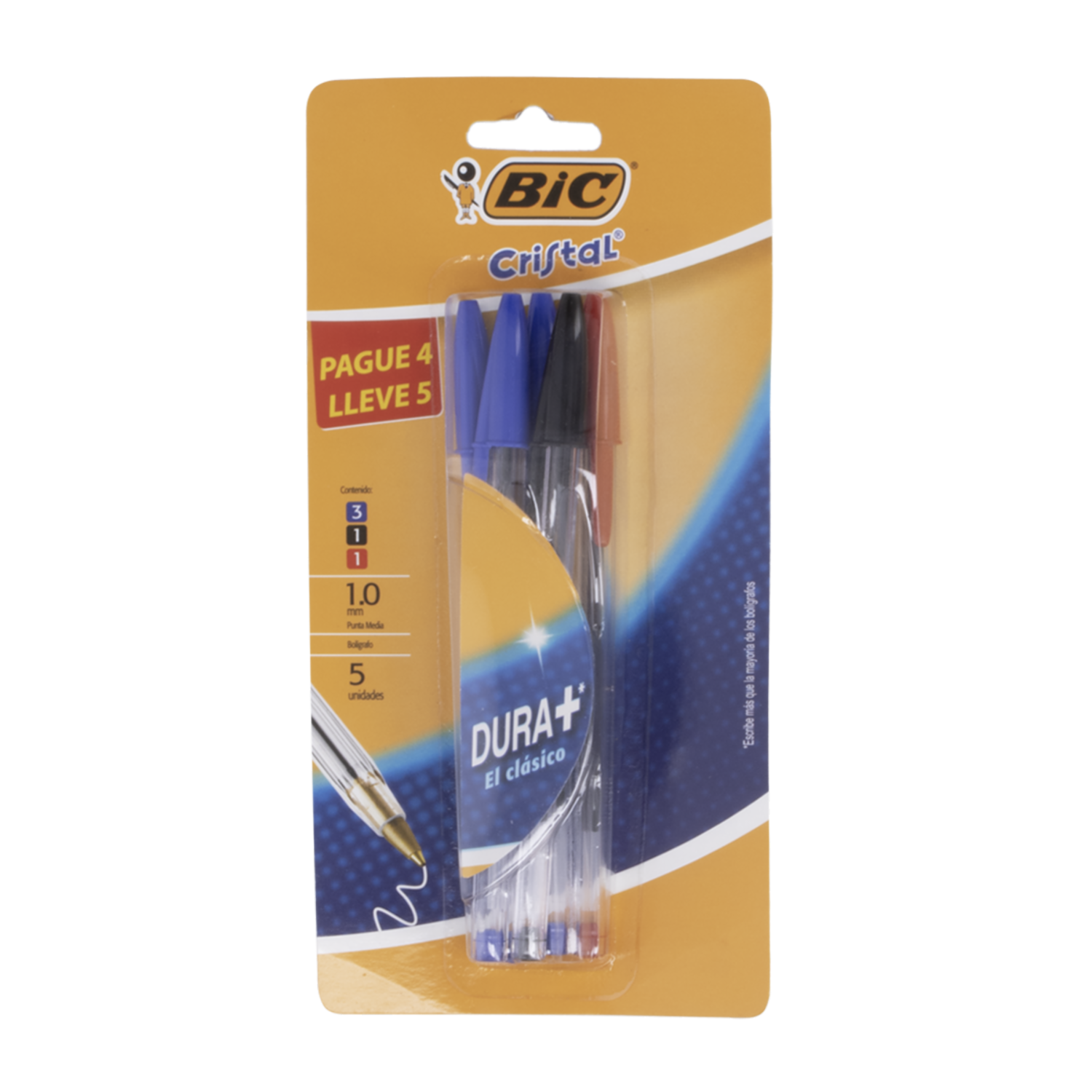 Bolígrafo De Cristal BIC X 4 Uds
