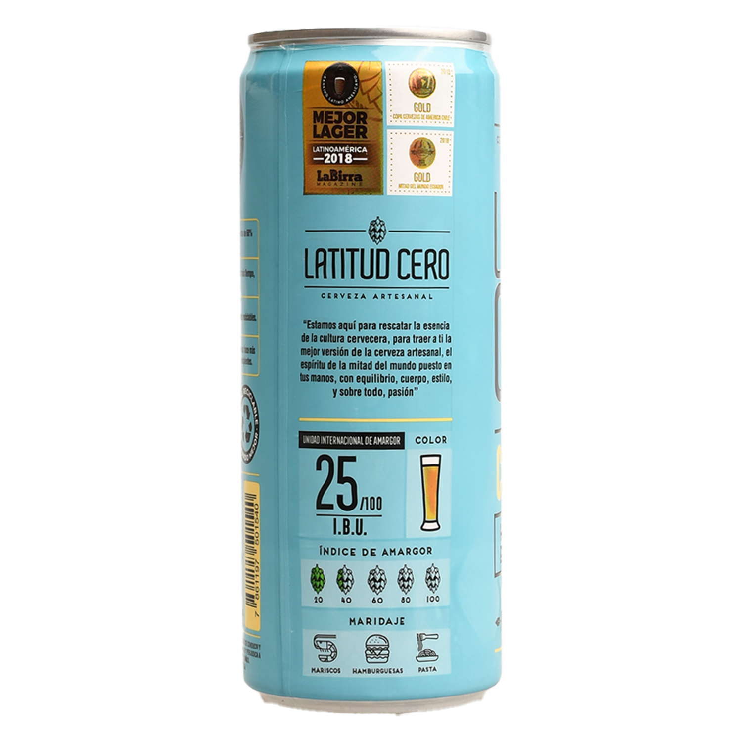 Cerveza Artesanal Concordia LATITUD CERO 330 Ml