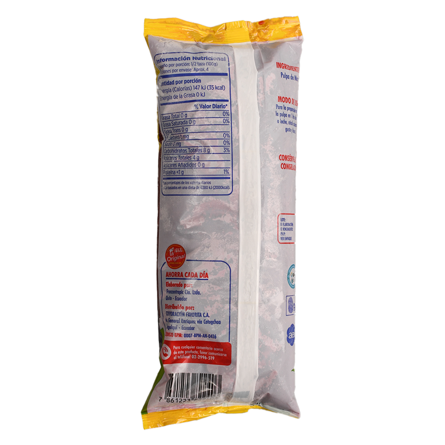 Pulpa Congelada De Mora LA ORIGINAL 375 G