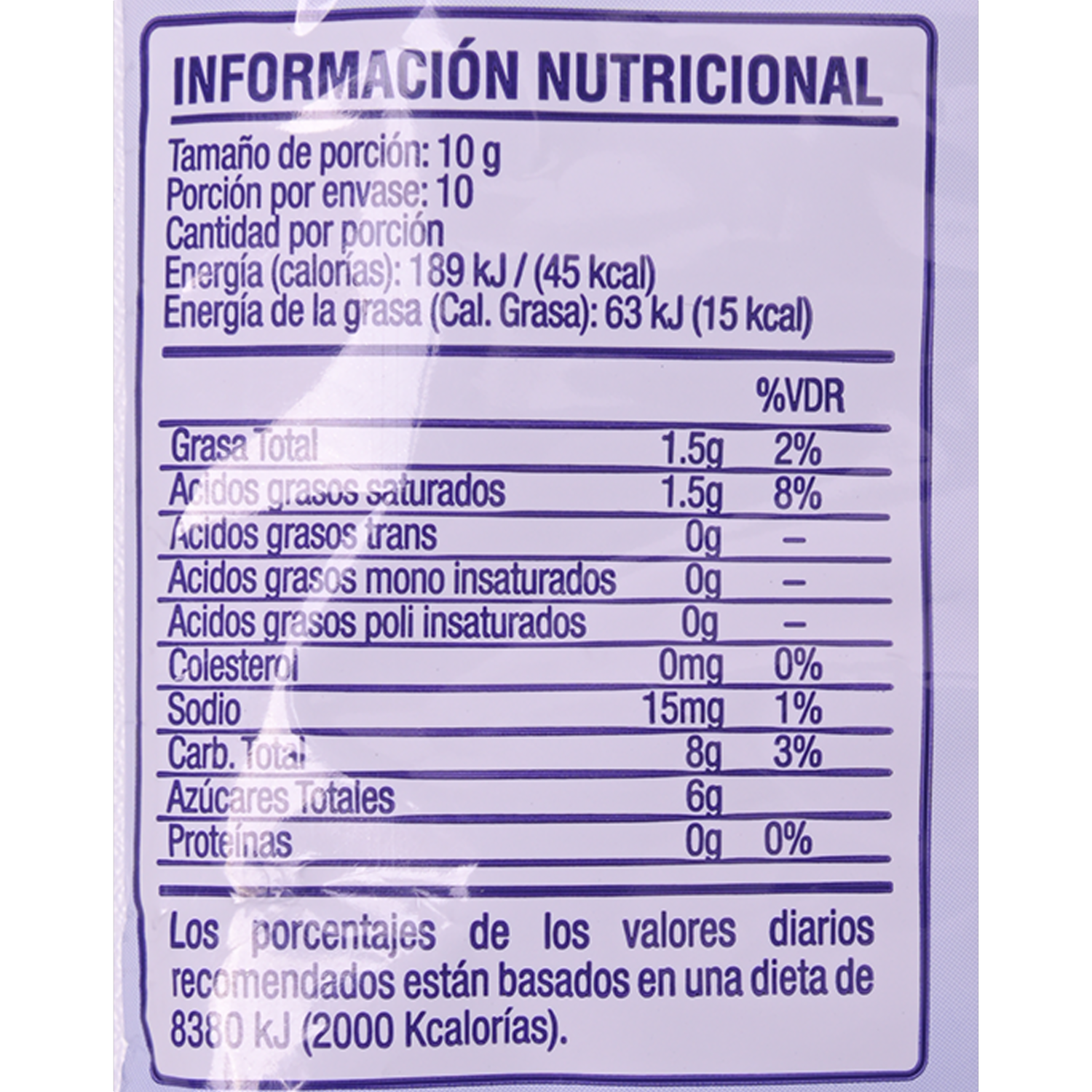 Crema Chantilly Sabor A Vainilla EL ARTESANAL 100 G