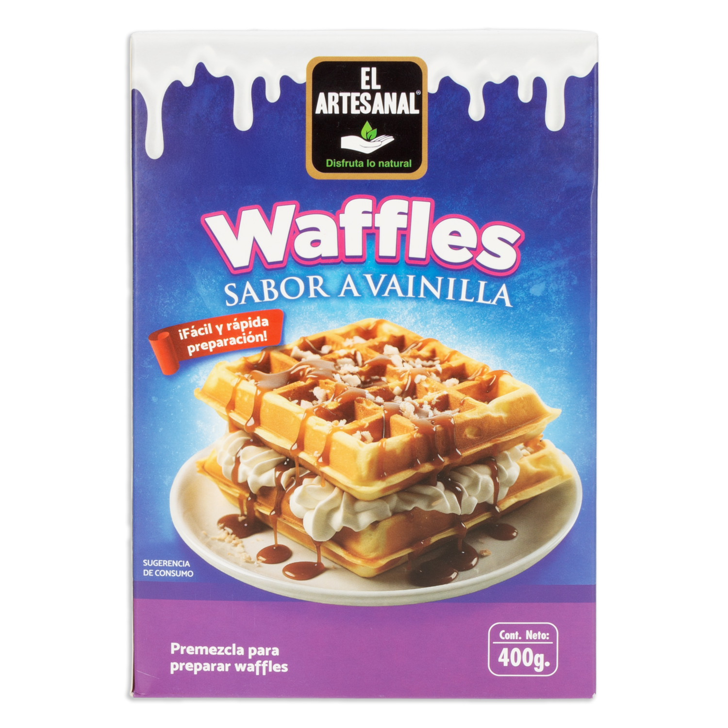 Premezcla De Waffles Sabor A Vainilla EL ARTESANAL 400 G
