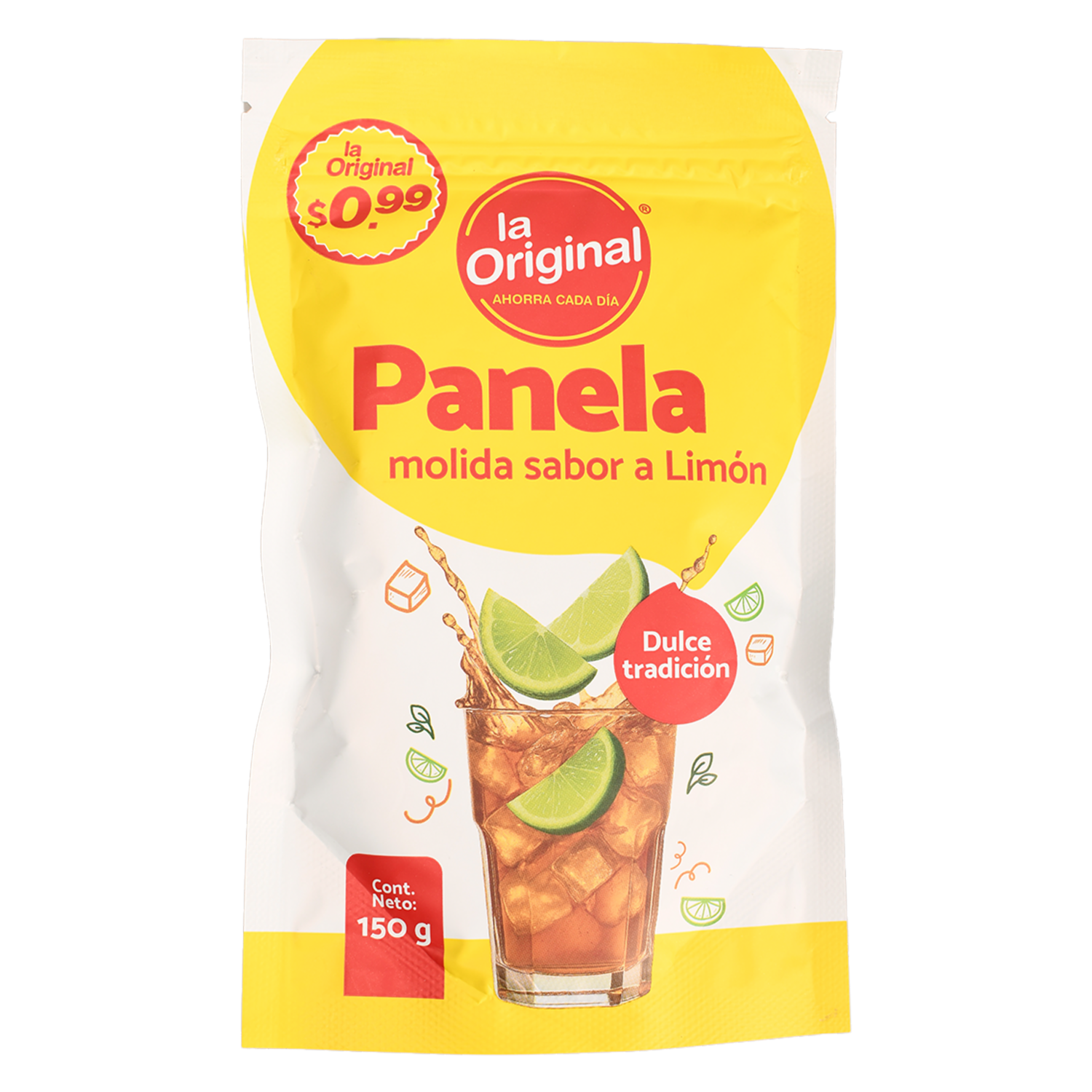 Panela Molida Sabor A Limón LA ORIGINAL 150 G