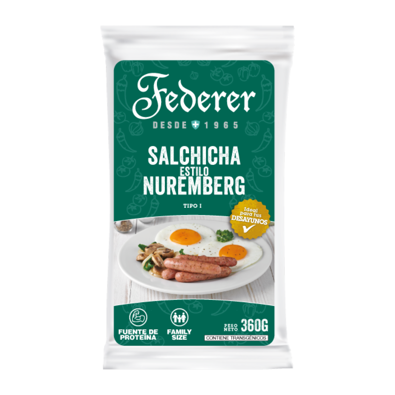 Salchicha Nuremberg FEDERER 360 G