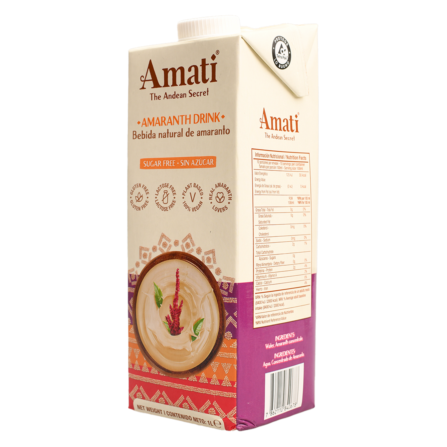 Bebida De Amaranto Natural AMATI 1 000 Ml
