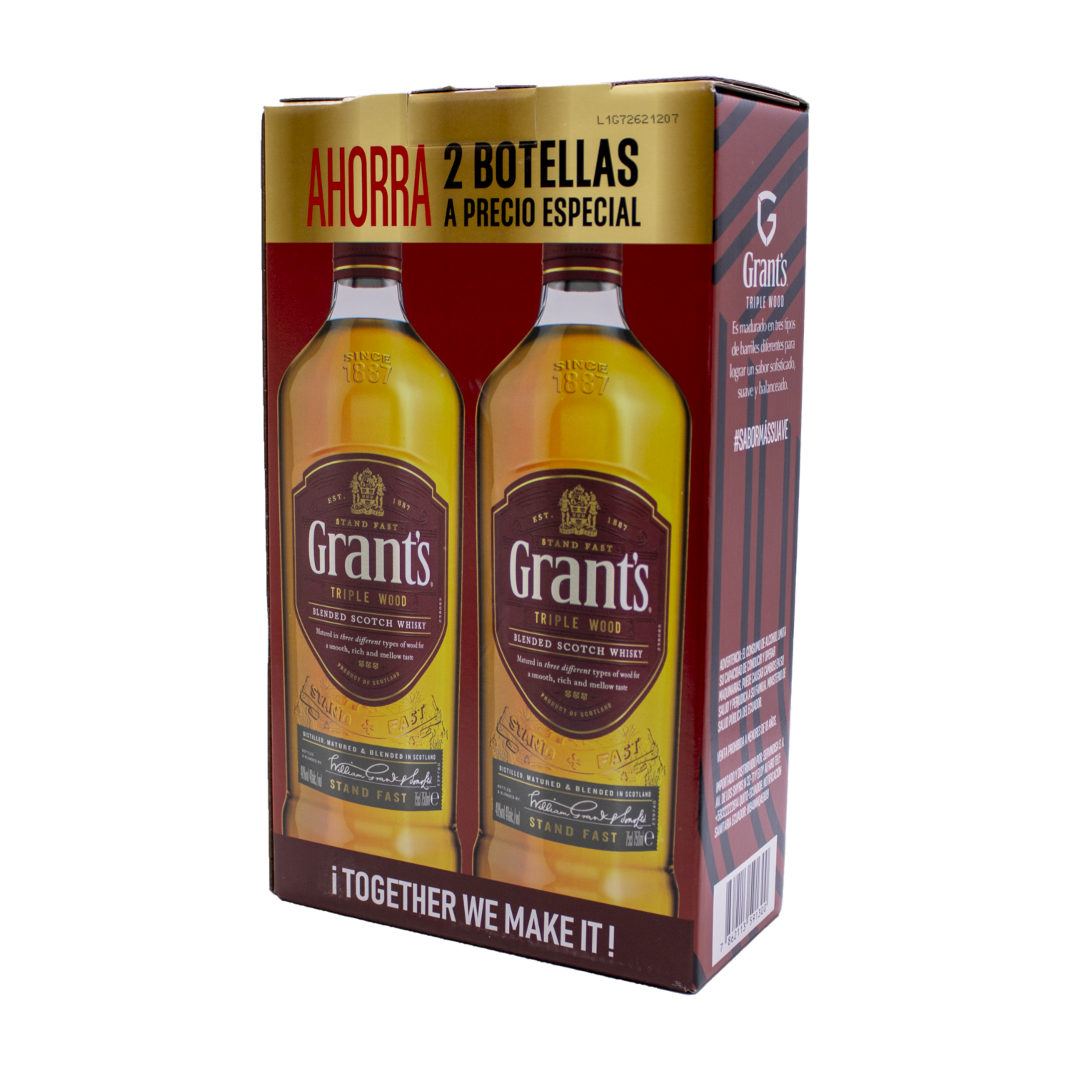 Whisky Triple Wood Duopack GRANT’S Pack 2 X 750 Ml
