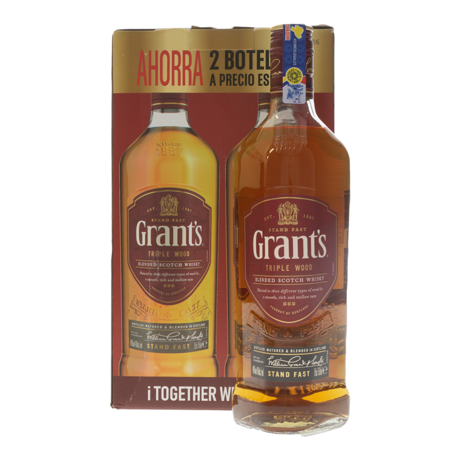 Whisky Triple Wood Duopack GRANT’S Pack 2 X 750 Ml