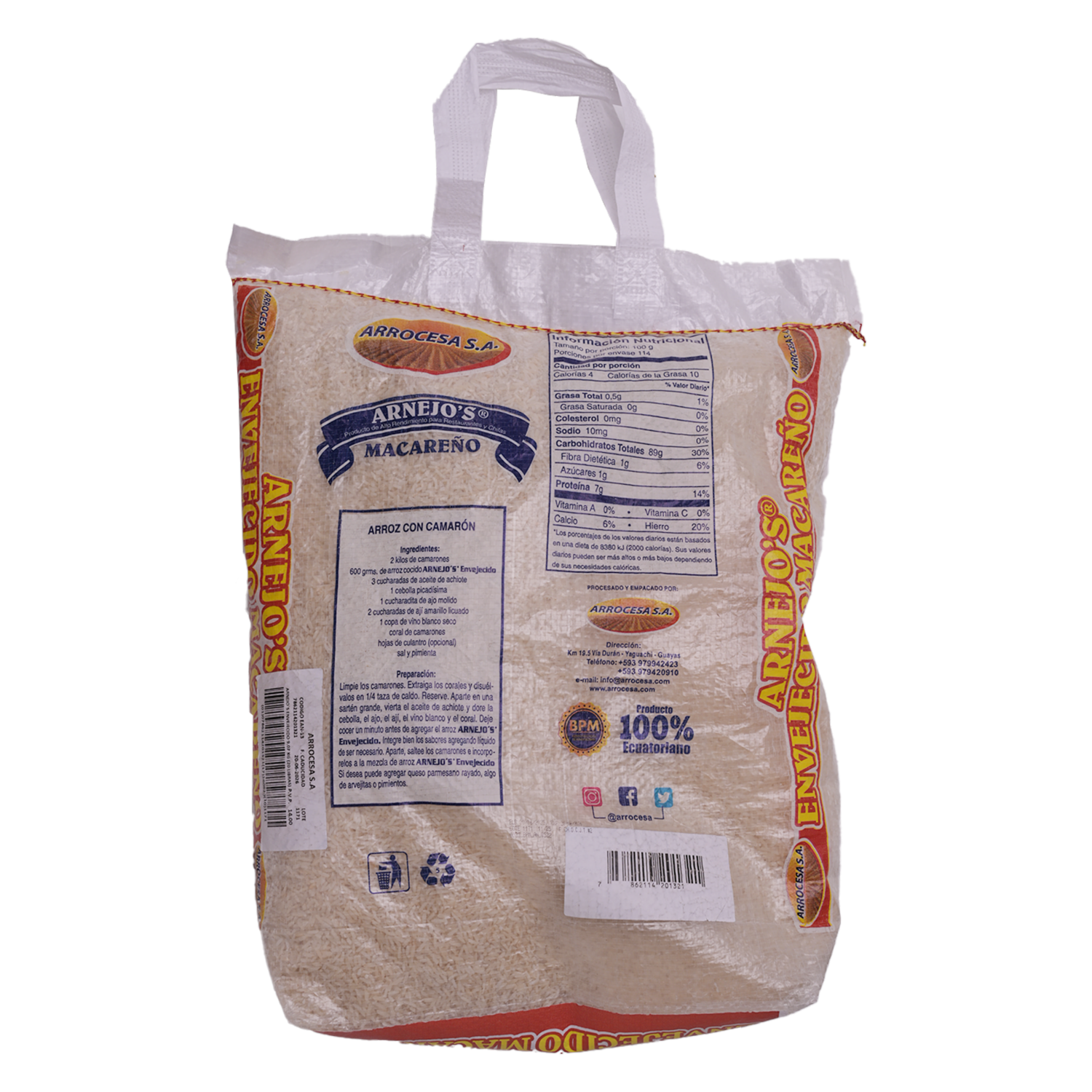 Arroz Blanco Envejecido ARNEJOS 9KG