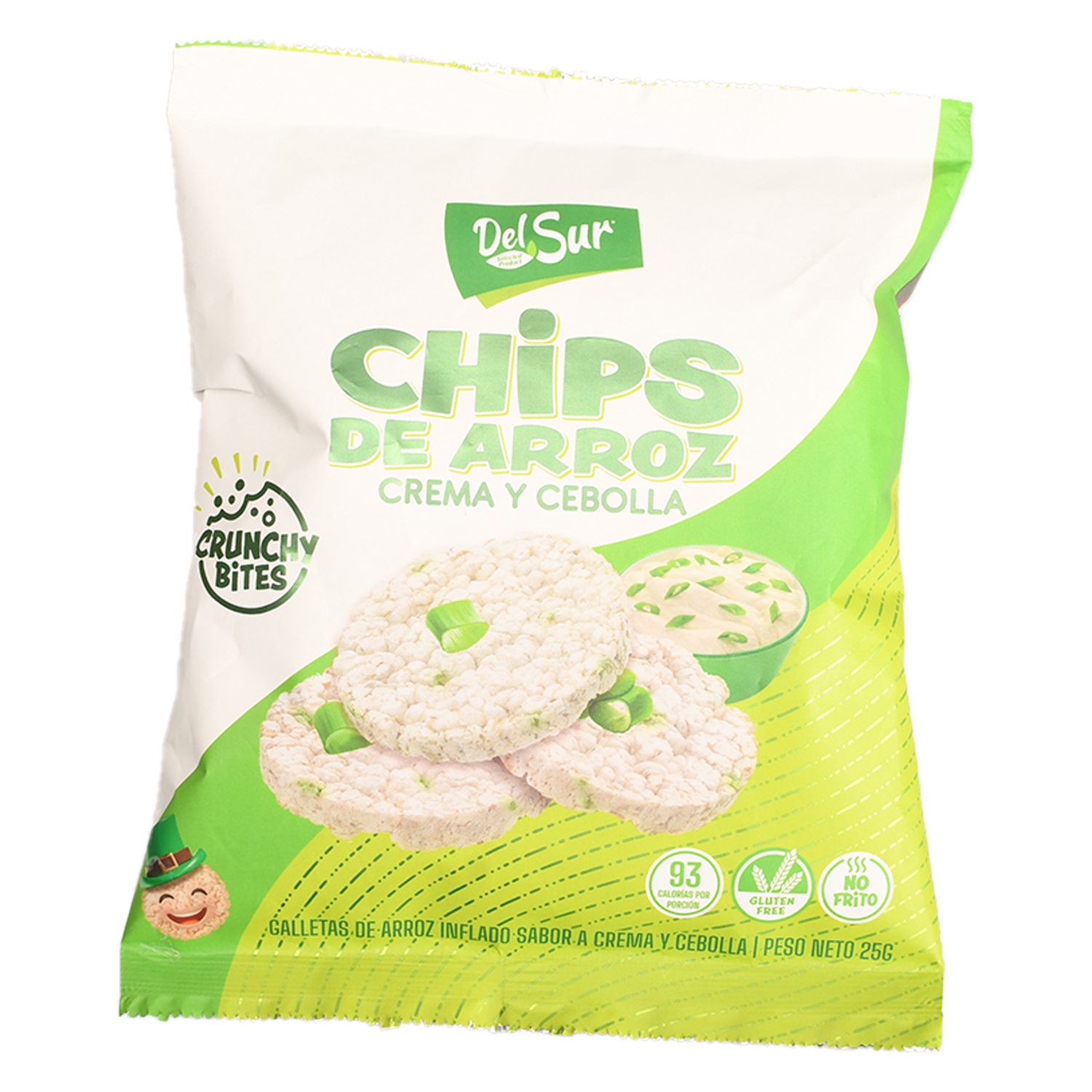 Galletas De Arroz Sabor A Crema Y Cebolla DEL SUR 25 G