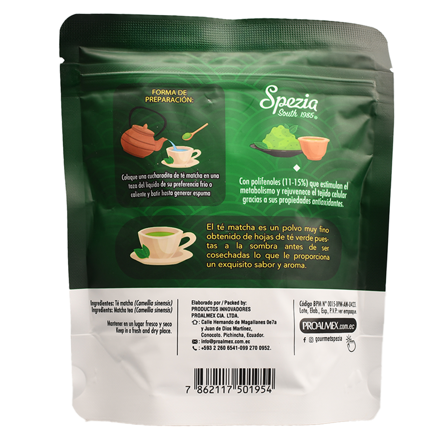 Té Verde Matcha SPEZIA 100 G