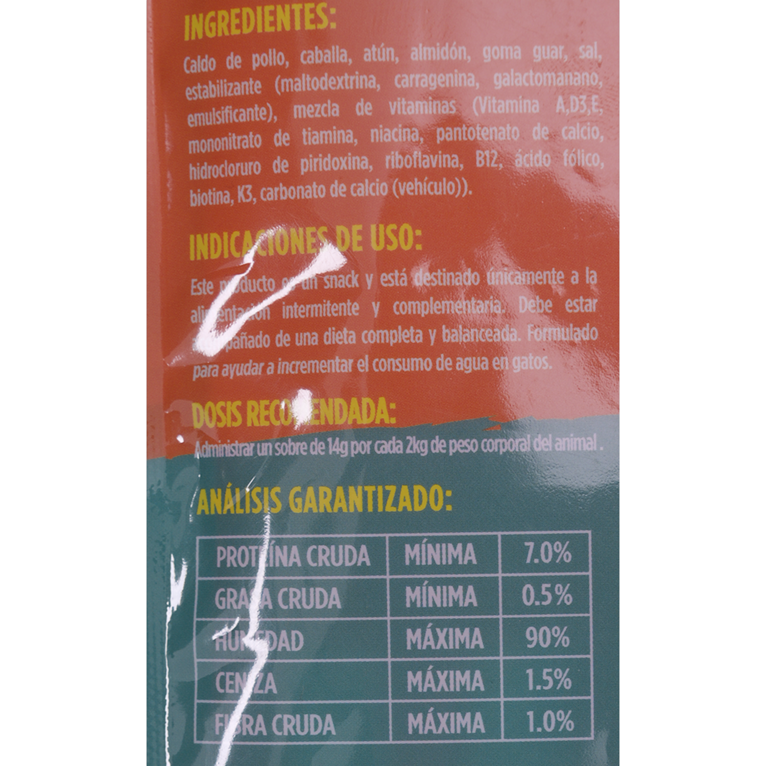 Snack Para Gatos Sabor Atún Cremoso PURE NATURE 4 X 14 G