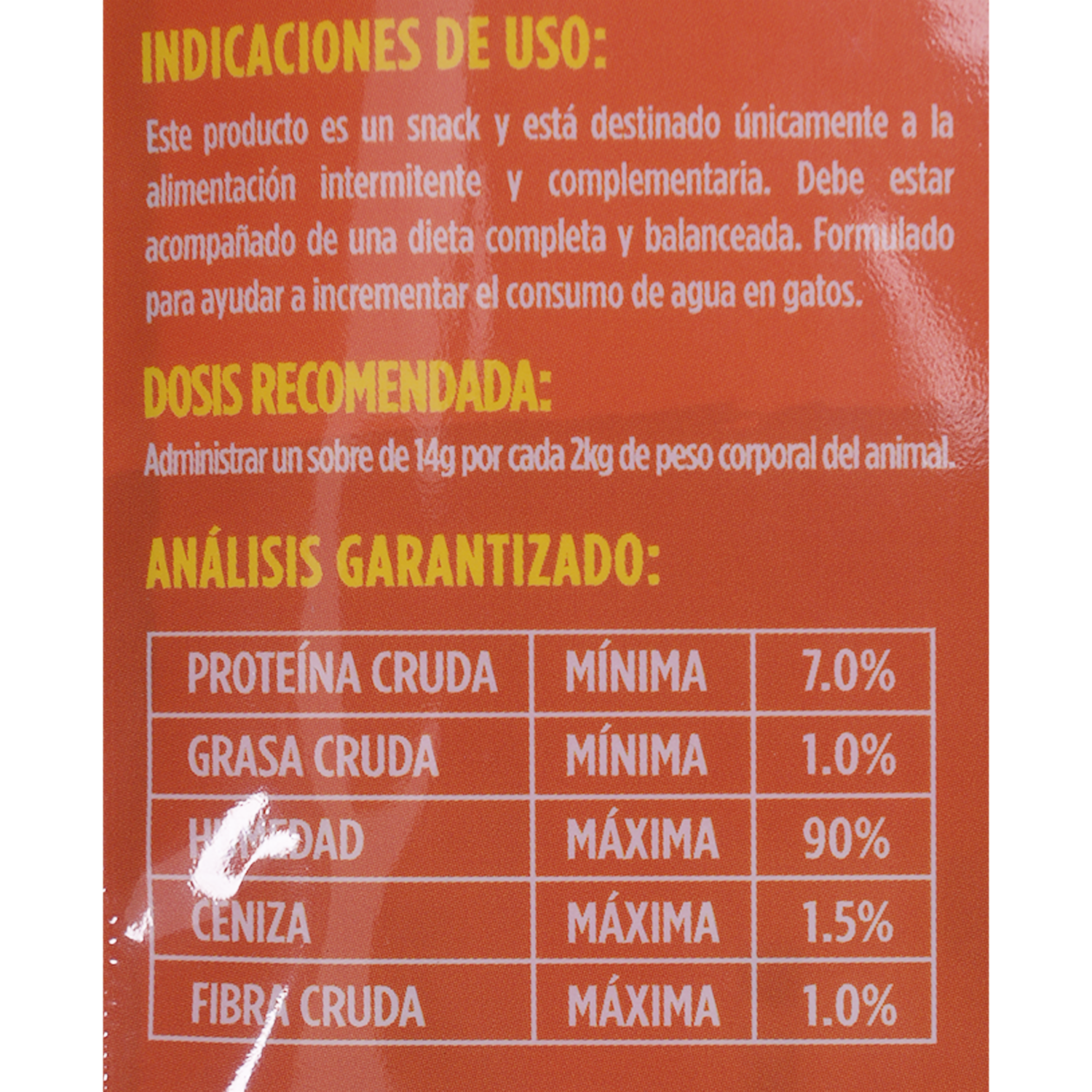 Snack Para Gatos Sabor Pollo Cremoso PURE NATURE 4 X 14 G