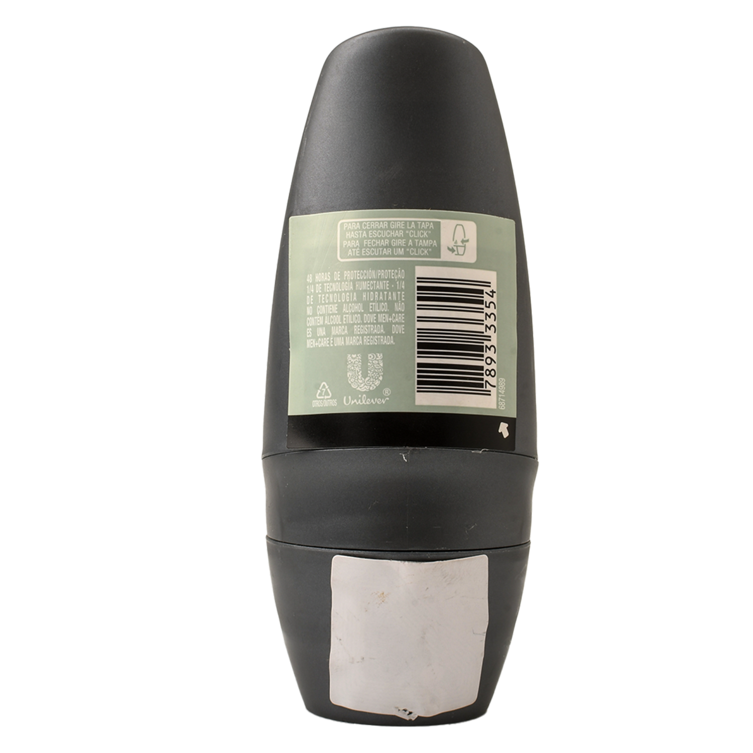 Desodorante En Roll On Para Caballero Antitranspirante Invisible Dry DOVE 50 Ml