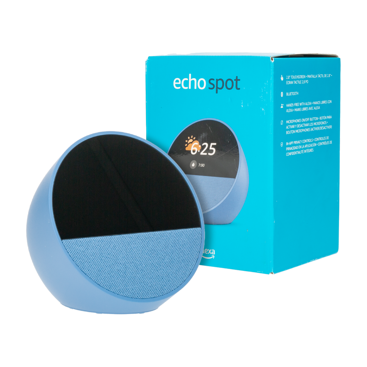 Echo Spot Ocean Blue Alexa AMAZON Pantalla 2.83″