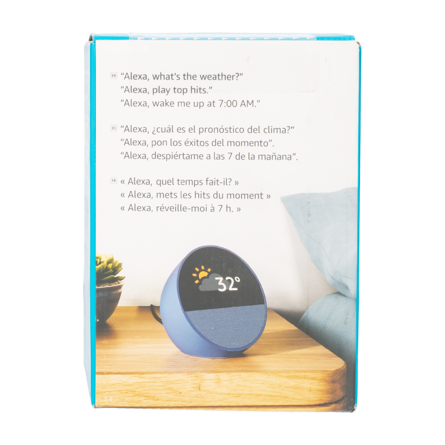Echo Spot Ocean Blue Alexa AMAZON Pantalla 2.83″