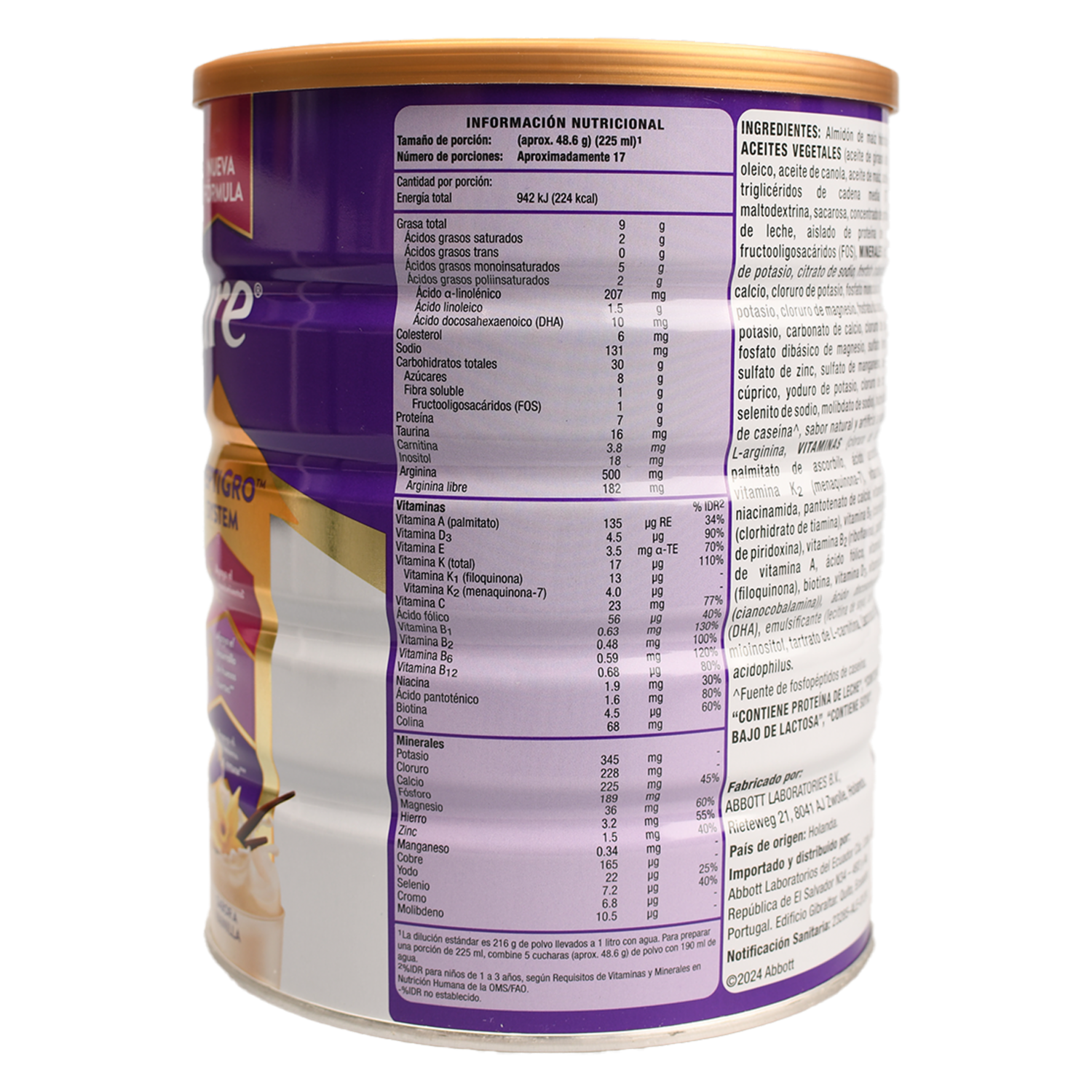 Complemento Infantil En Polvo Sabor A Chocolate PEDIASURE 850 G