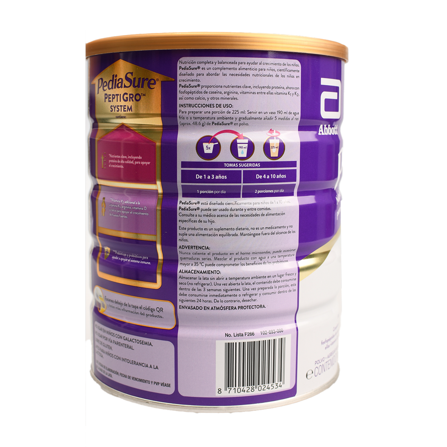 Complemento Infantil En Polvo Sabor A Chocolate PEDIASURE 850 G