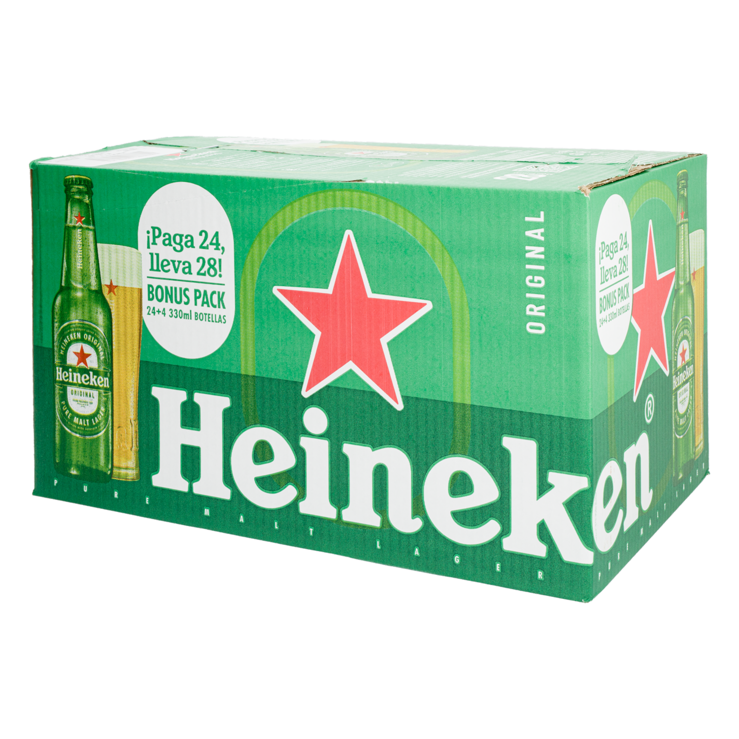 Cerveza Importada HEINEKEN 24+4X330Ml
